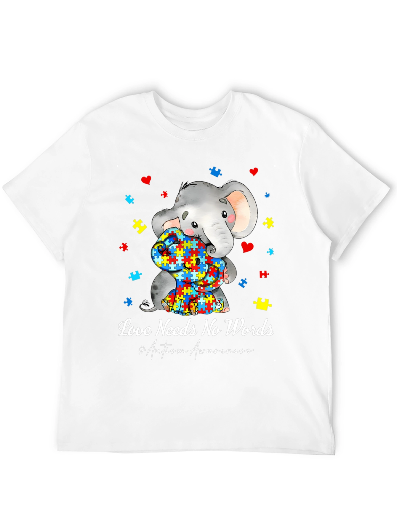 Autism Awareness Elephant Love T-Shirt