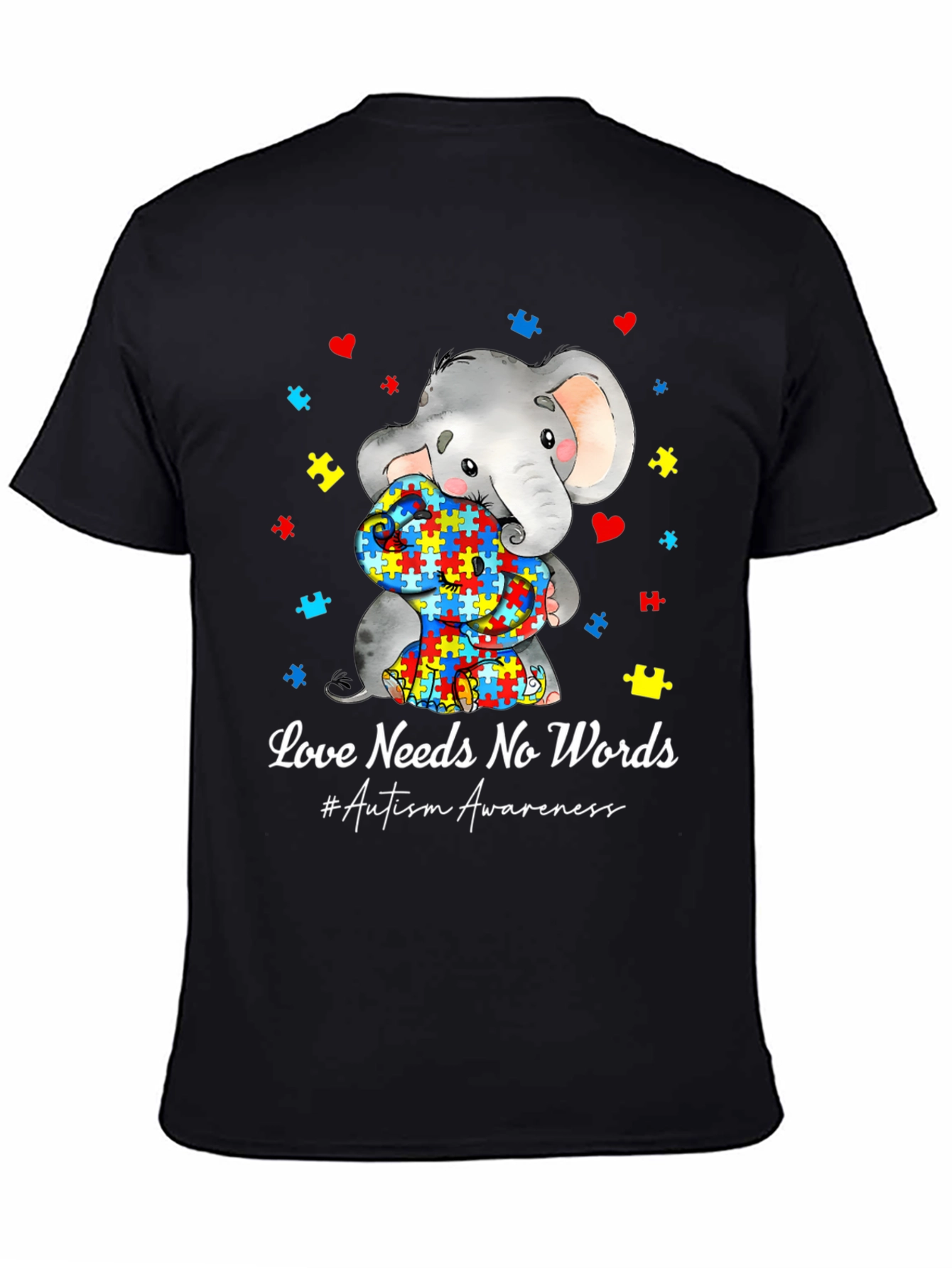 Autism Awareness Elephant Love T-Shirt