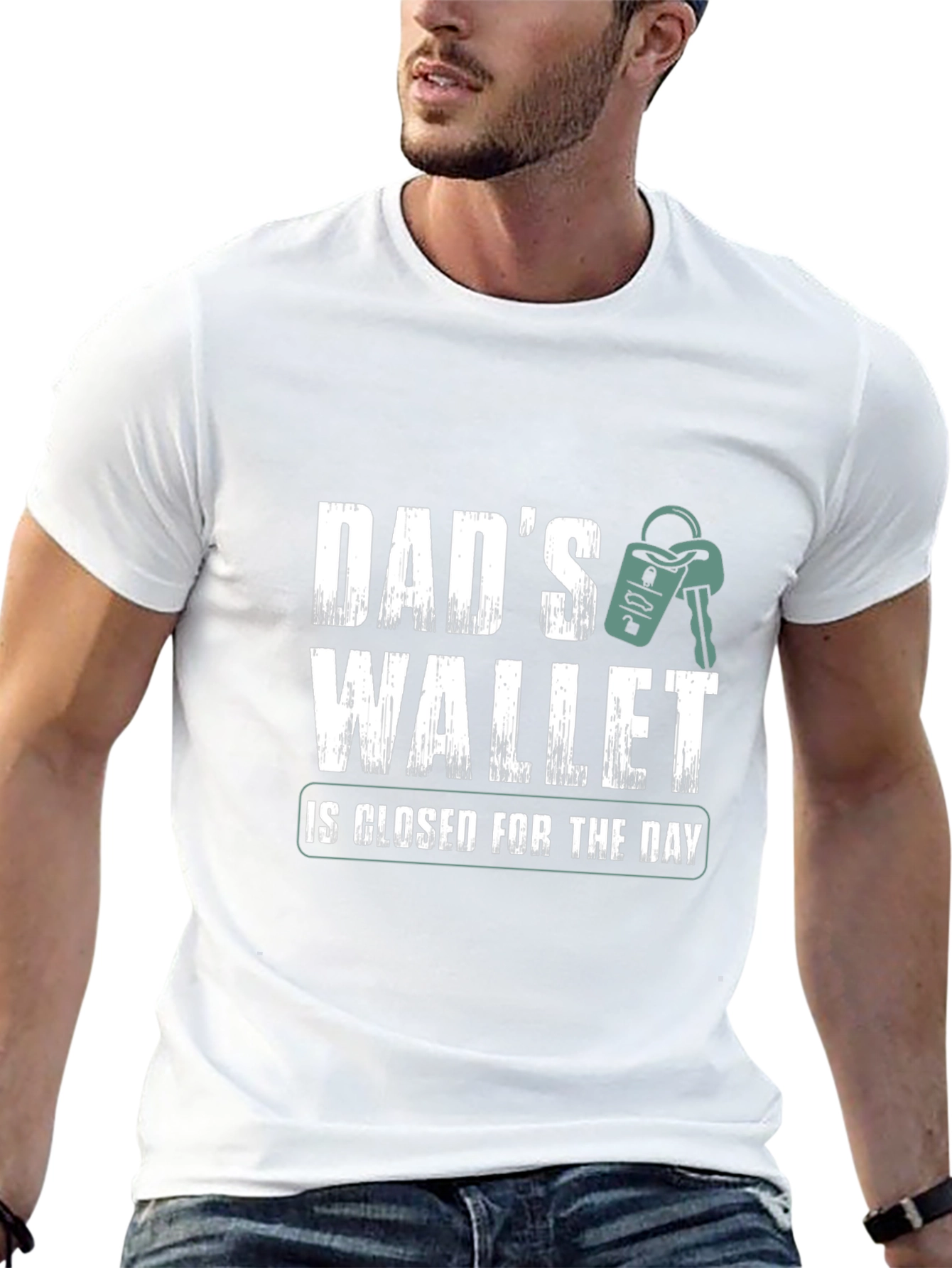 Dads Wallet Closed T-Shirt - Funny Fathers Day Tee