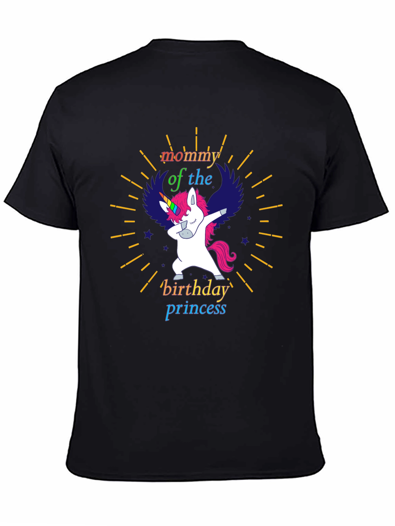 Mommy Birthday Princess Unicorn T-Shirt