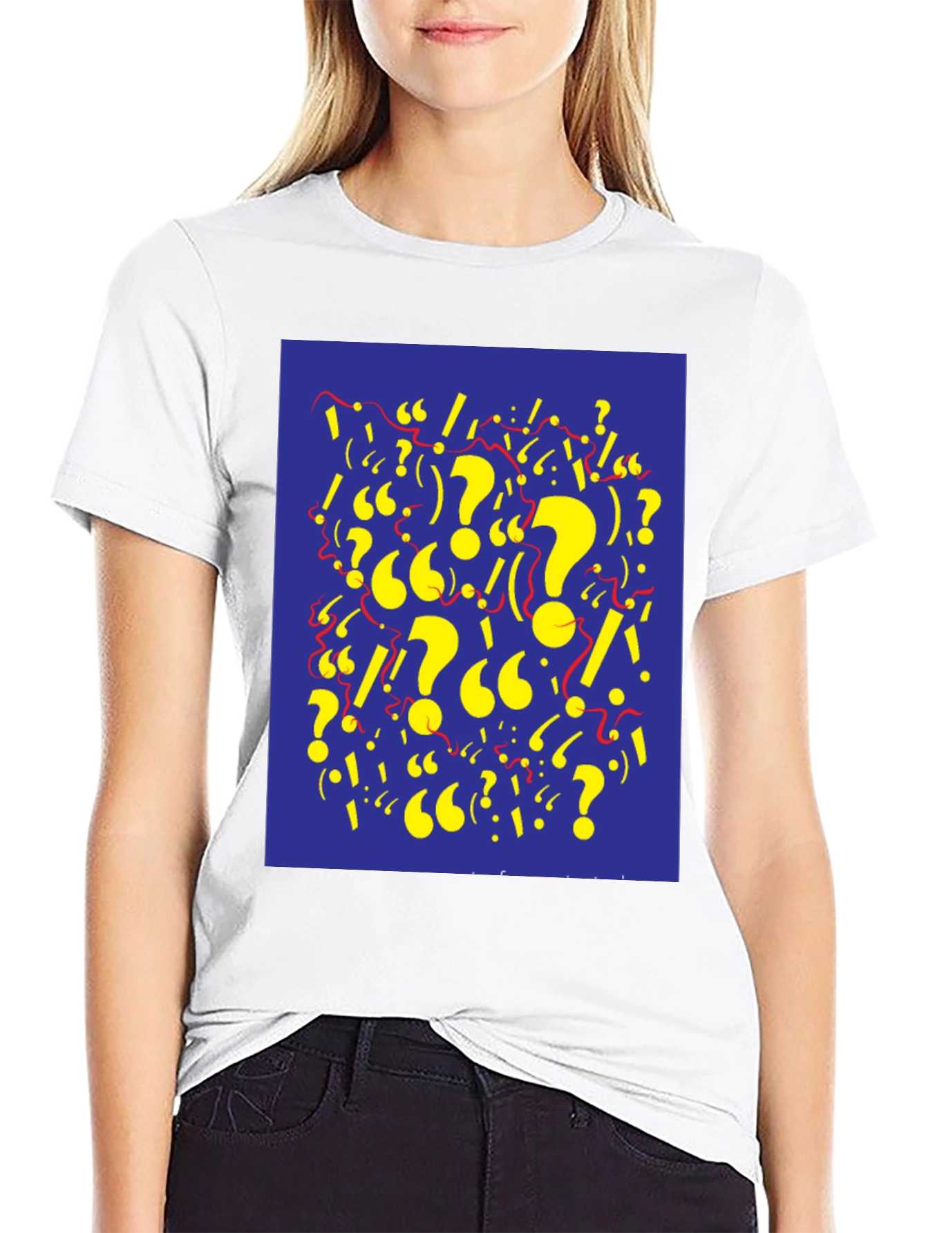 Question Mark Graphic Tee - Stylish and Unique