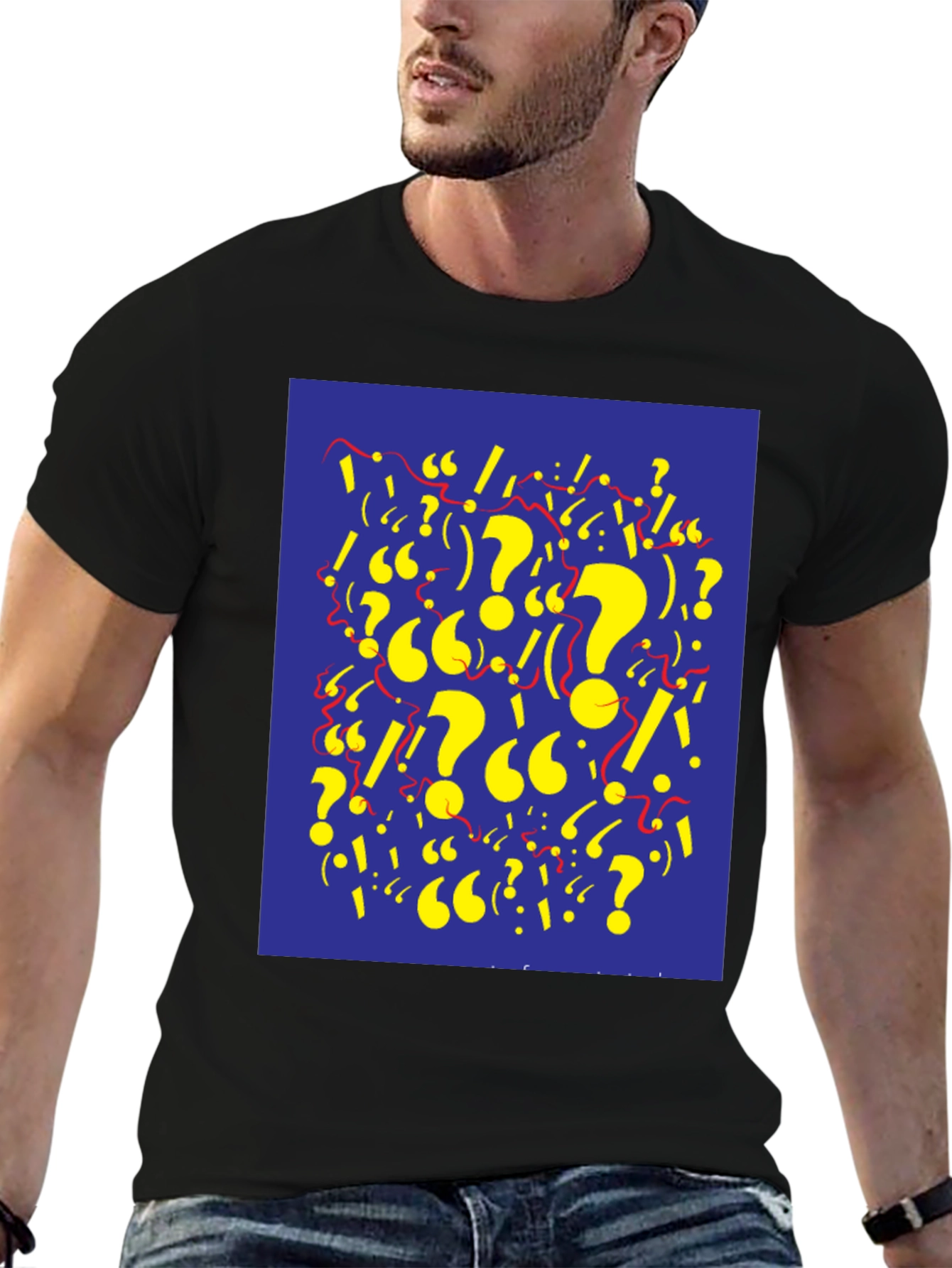Question Mark Graphic Tee - Stylish and Unique