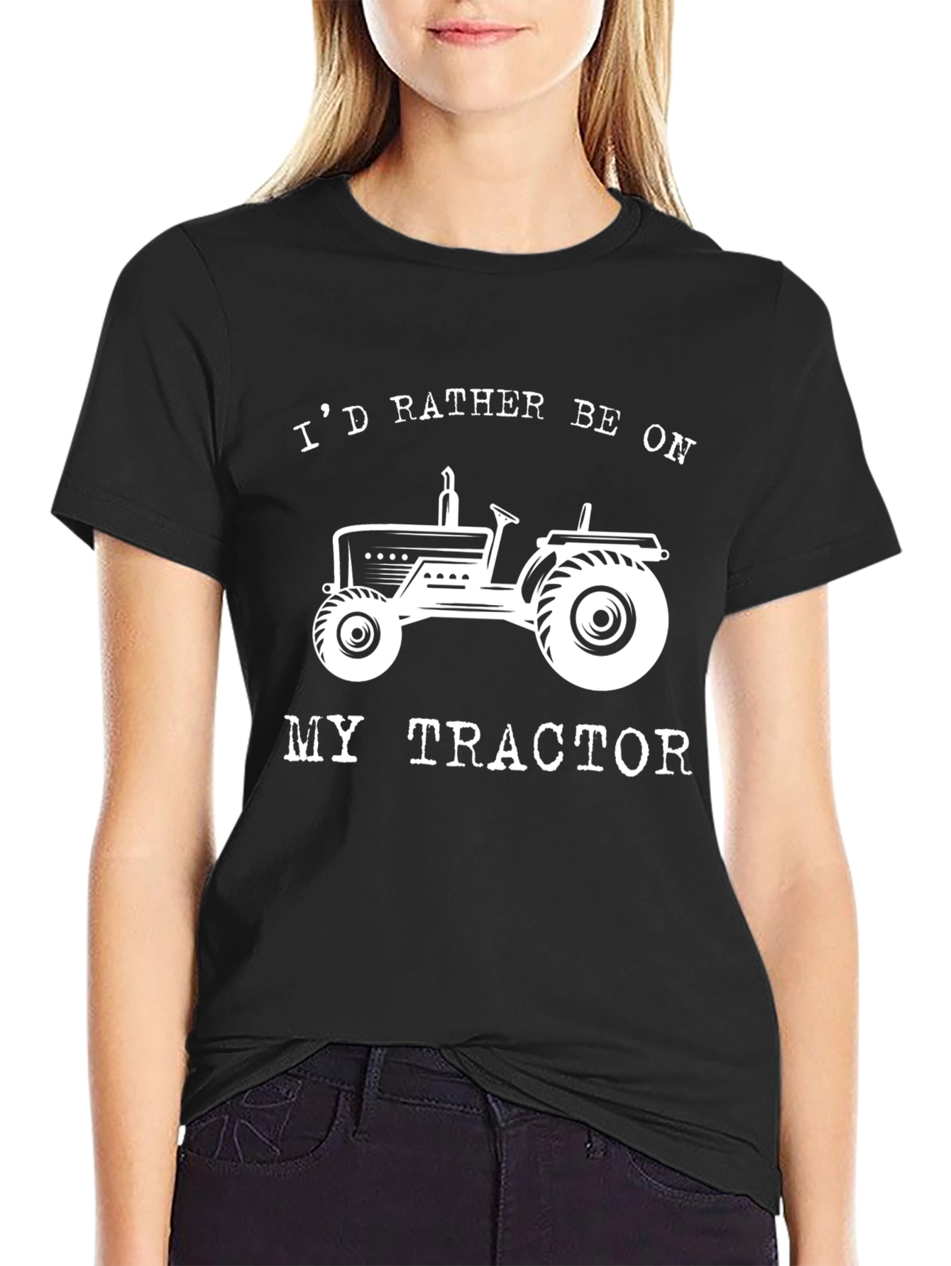 Id Rather Be On My Tractor T-Shirt