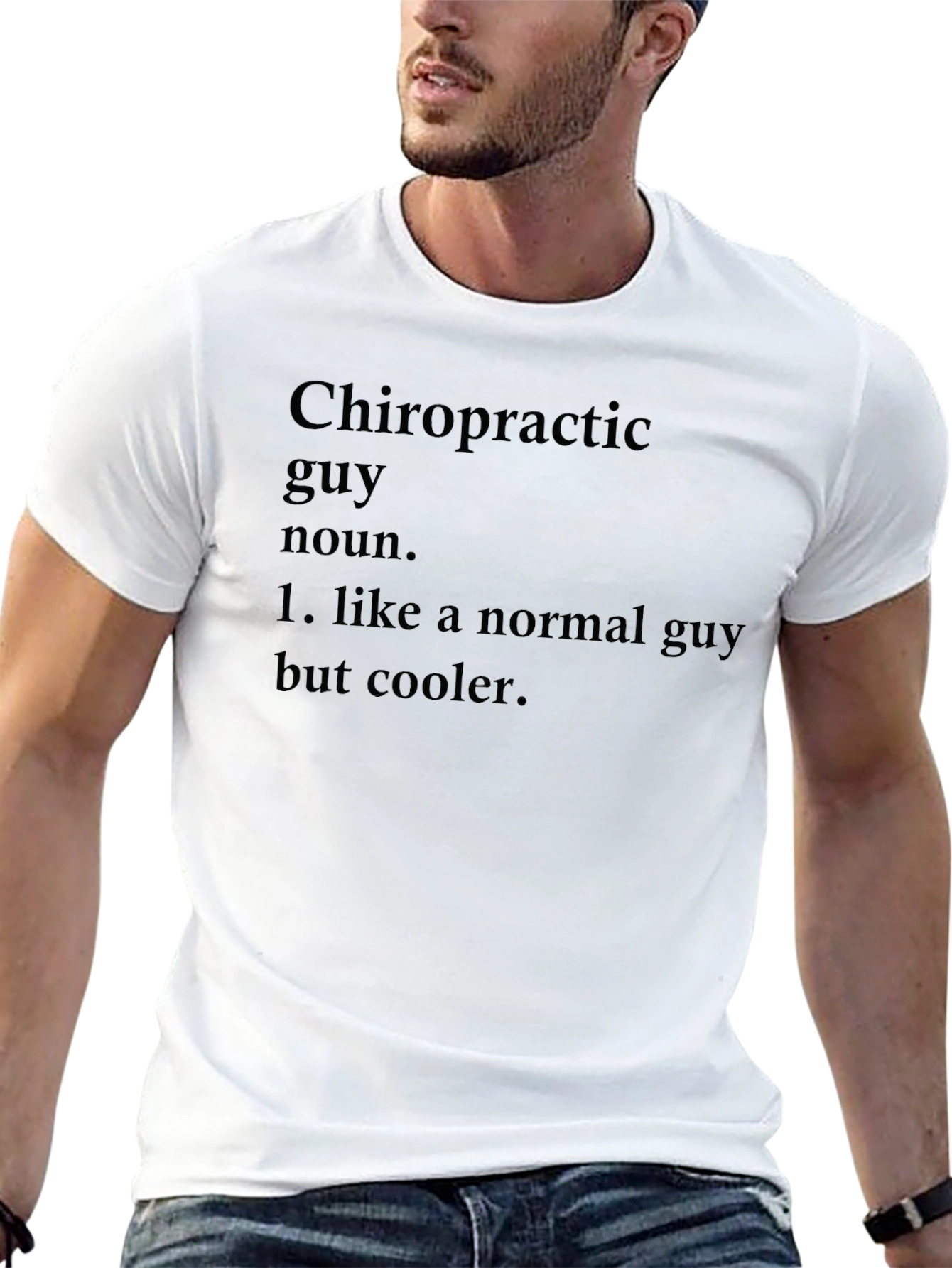 Chiropractic Guy Novelty Graphic Tee - Cool Definition Shirt
