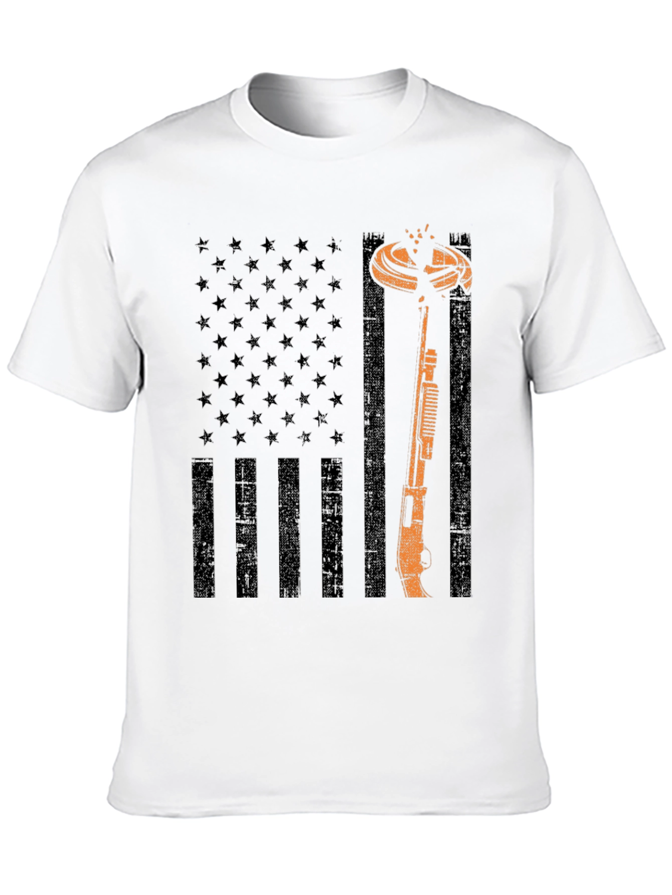 American Flag Clay Shooting T-Shirt