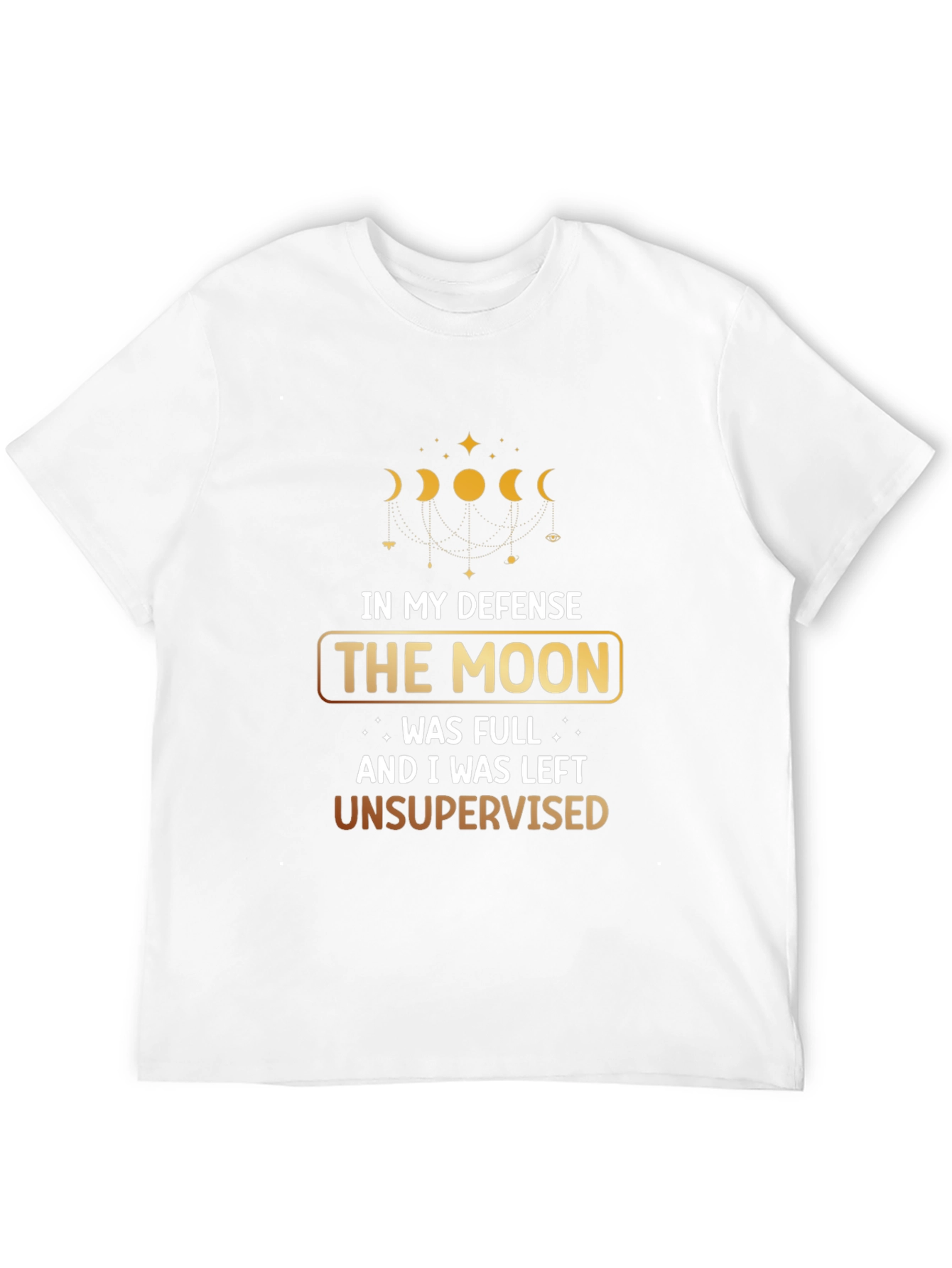 Moon Phase Graphic T-Shirt - Unsupervised