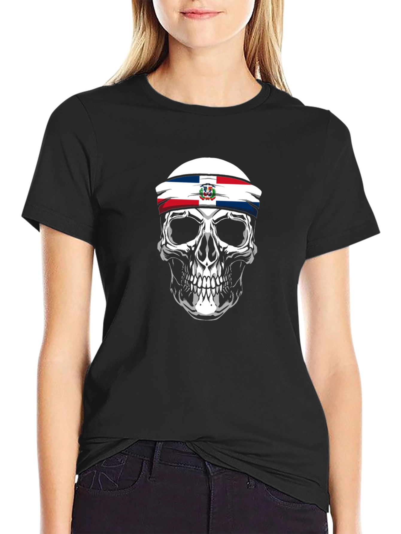 Dominican Republic Skull T-Shirt