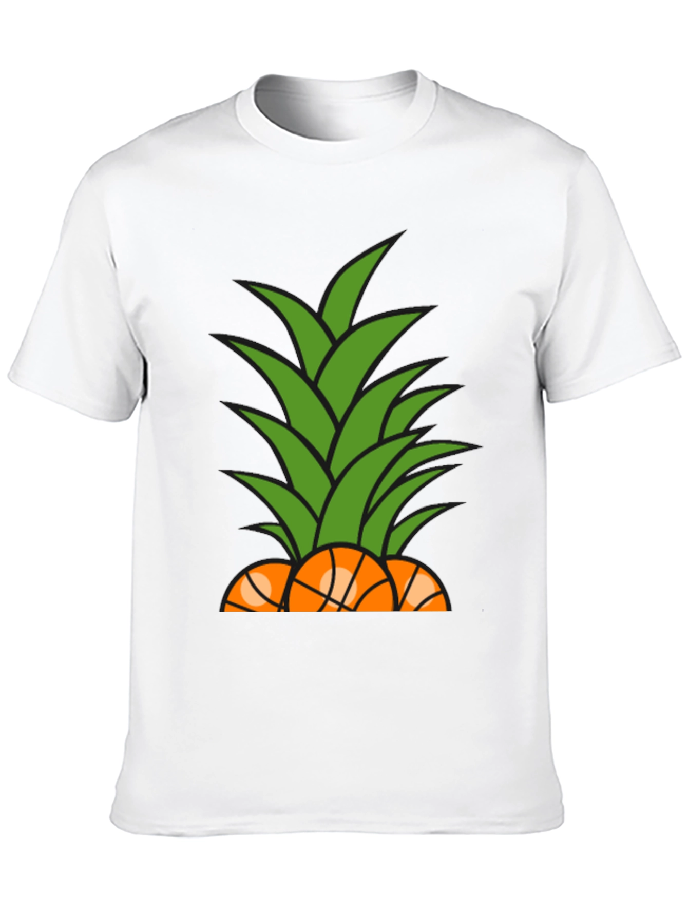 Pineapple Basketball Graphic T-Shirt