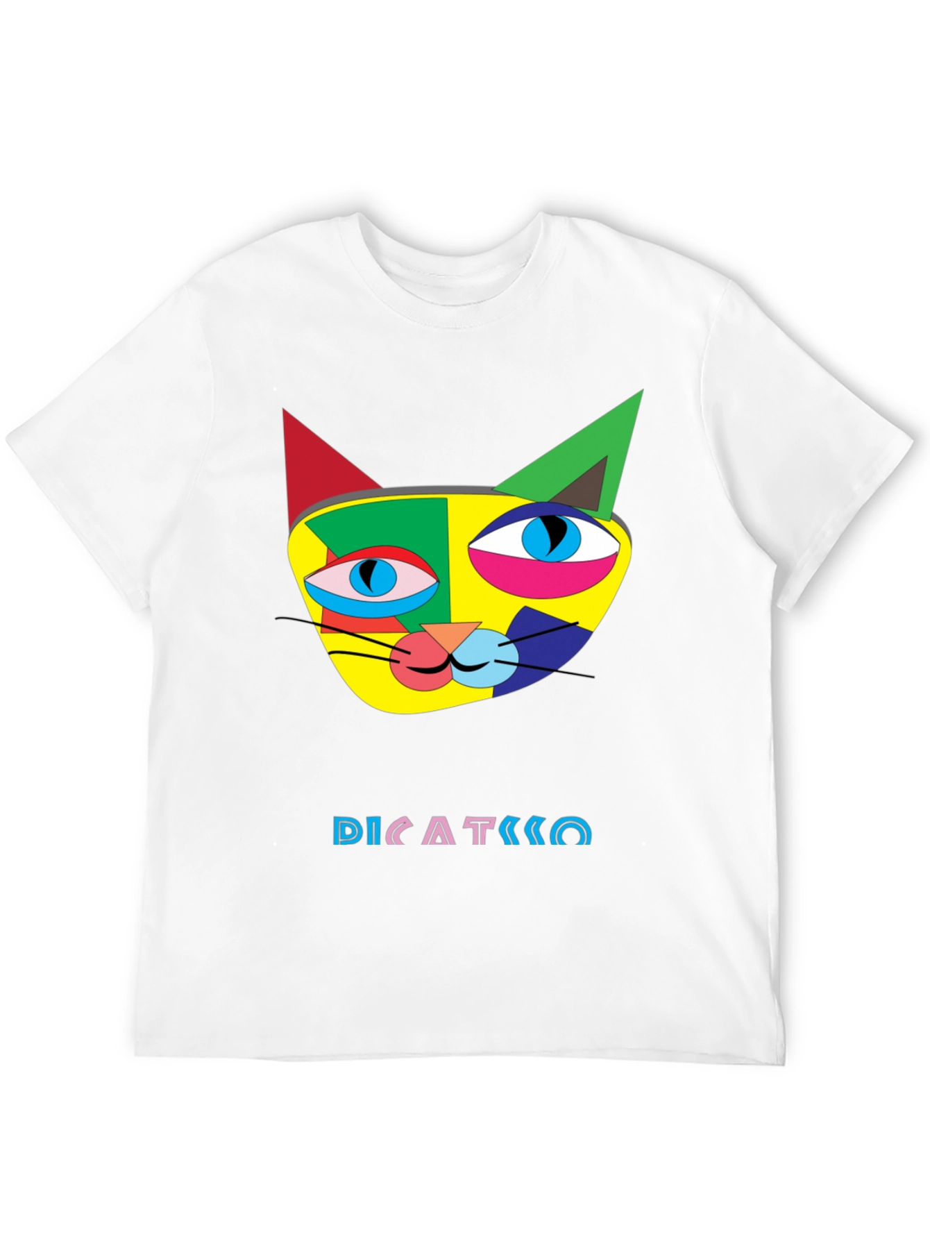 Abstract Cat Art T-Shirt