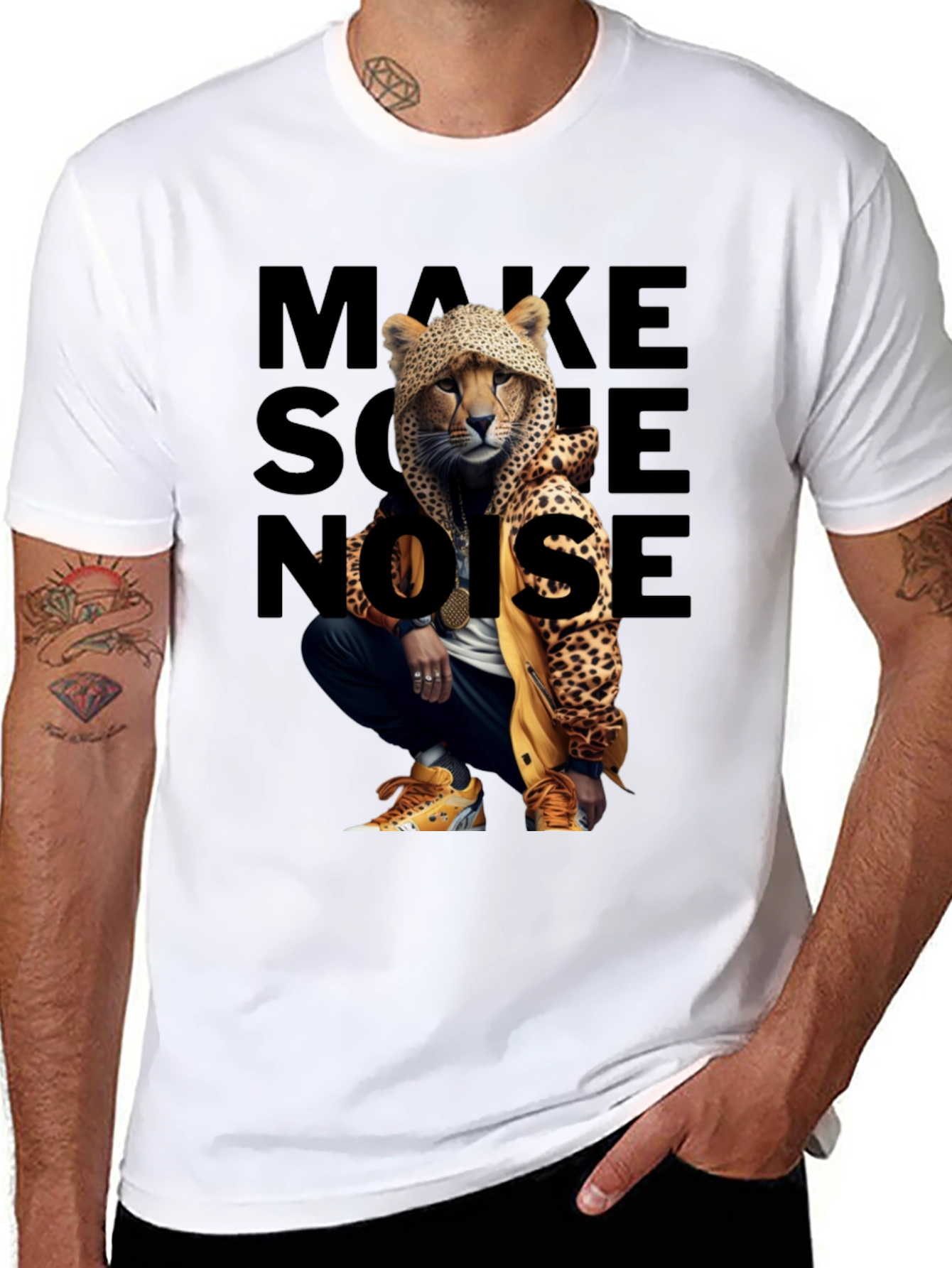 Urban Style Cheetah Graphic T-Shirt
