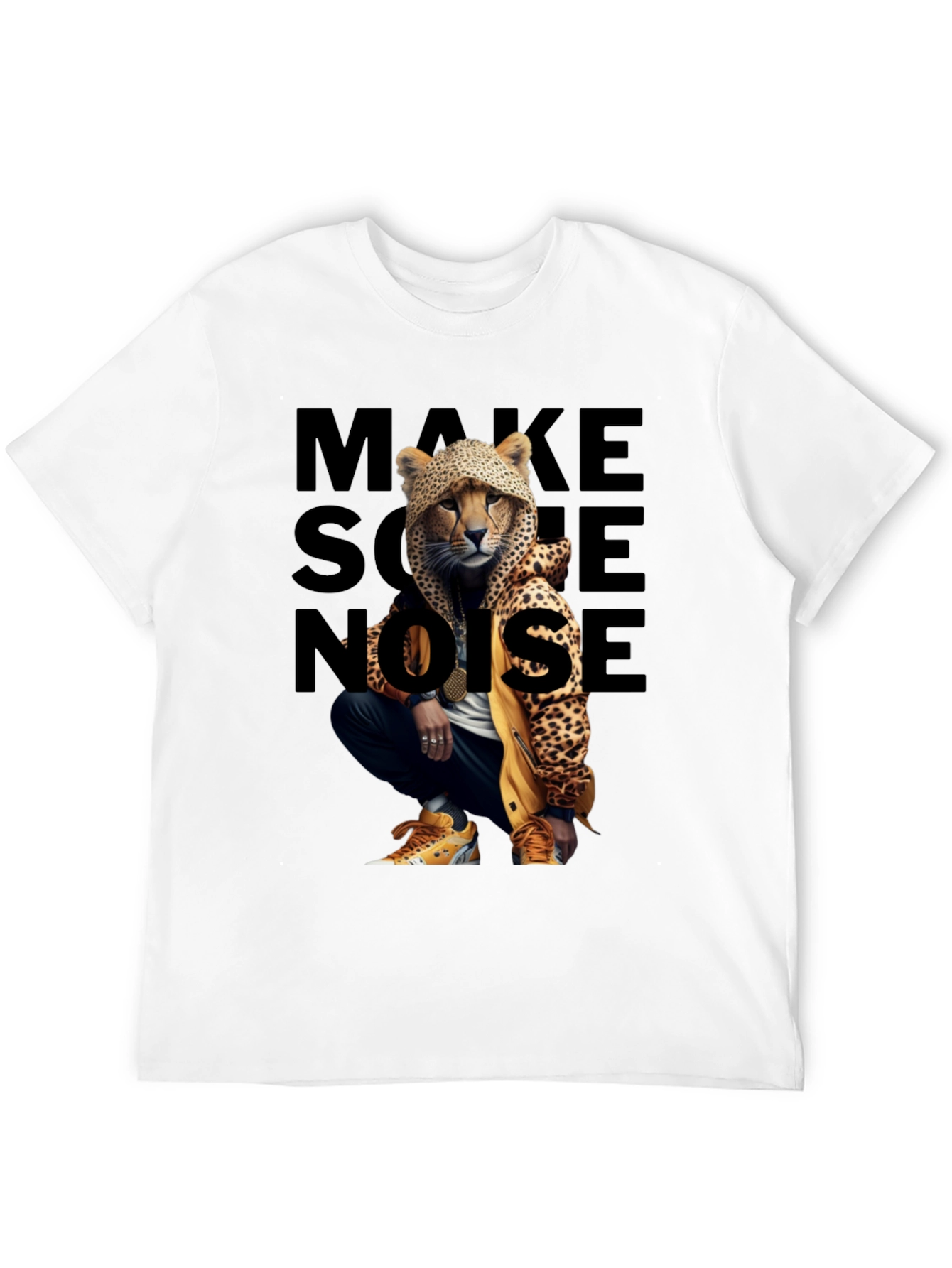 Urban Style Cheetah Graphic T-Shirt