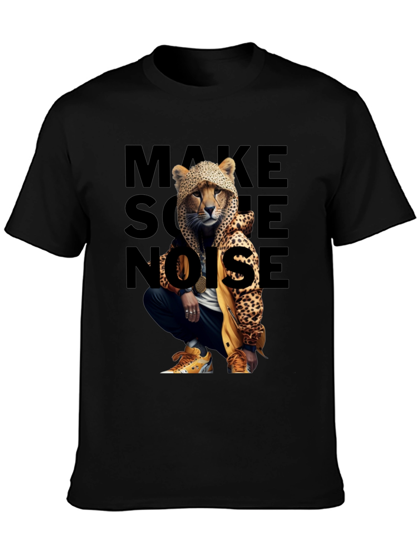Urban Style Cheetah Graphic T-Shirt