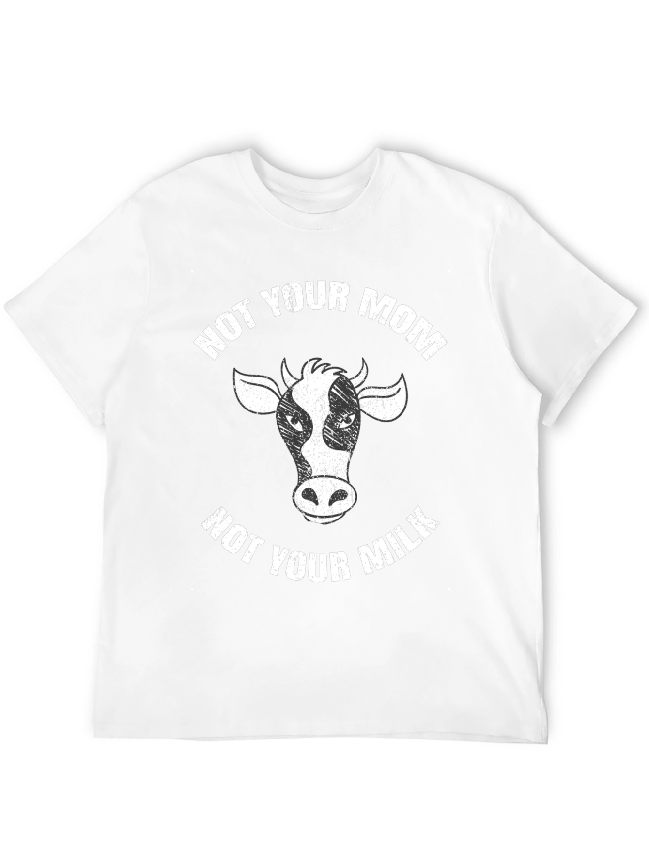 Not Your Mom Not Your Milk Black T-Shirt Vegan