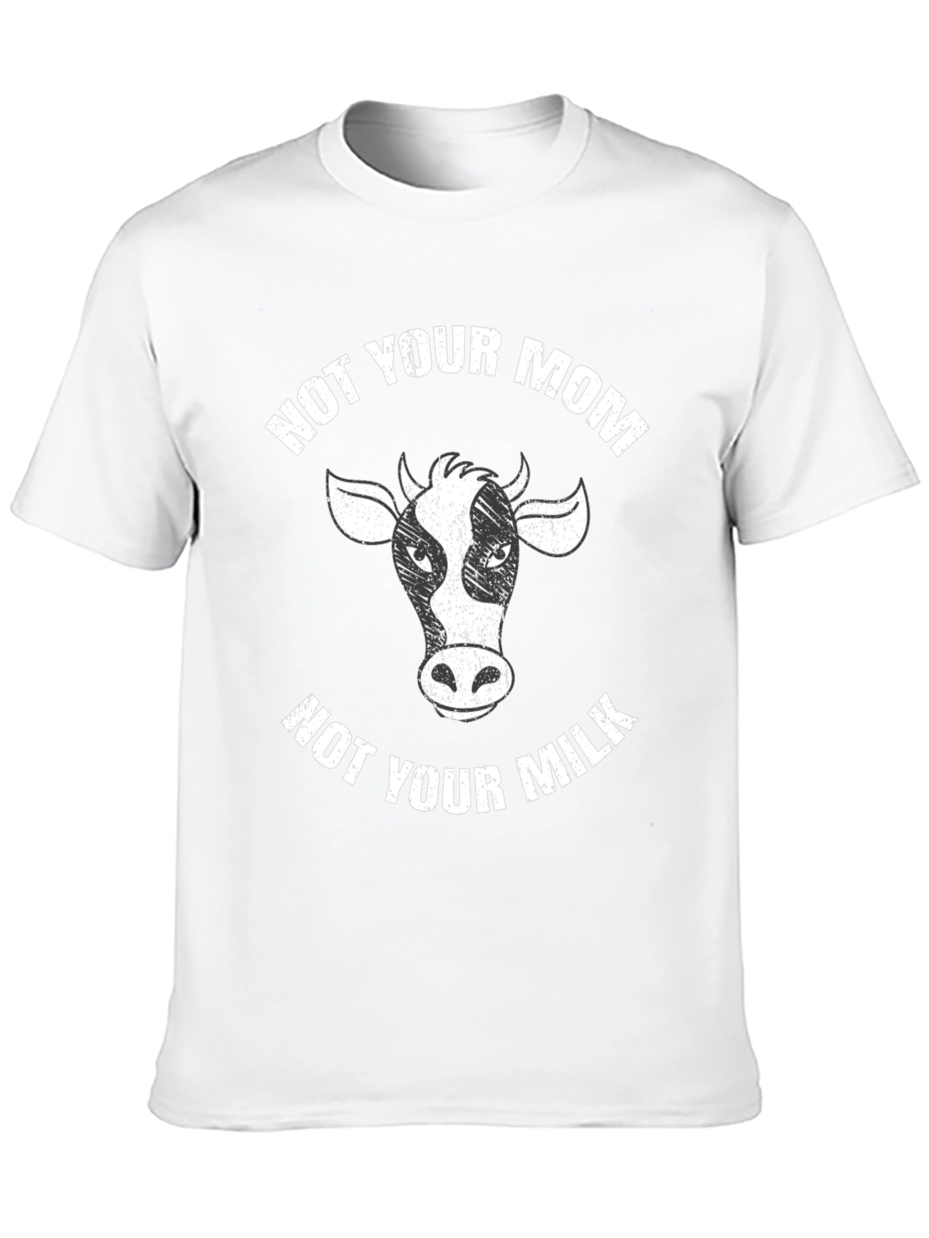 Not Your Mom Not Your Milk Black T-Shirt Vegan