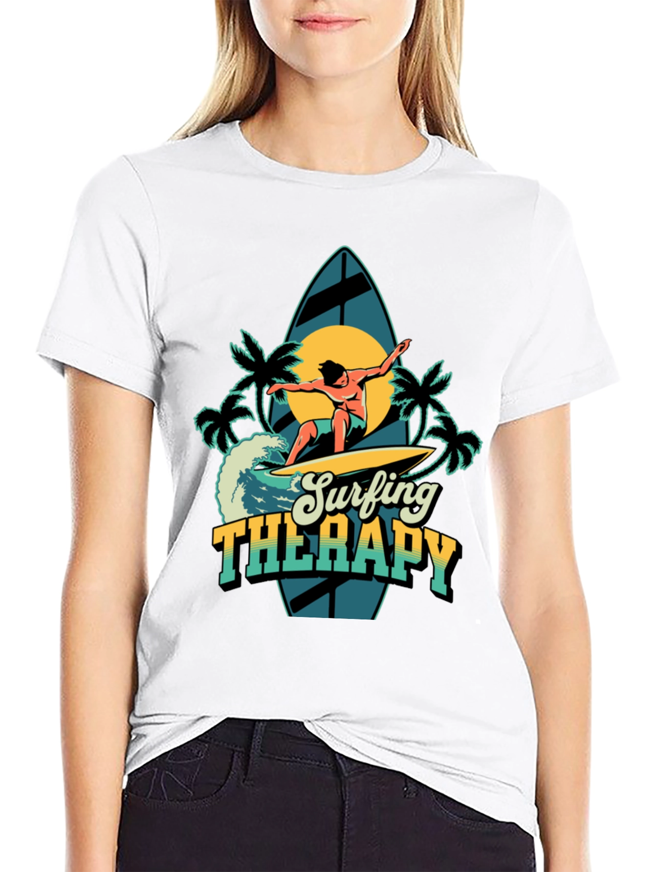 Surfing Therapy Graphic Tee