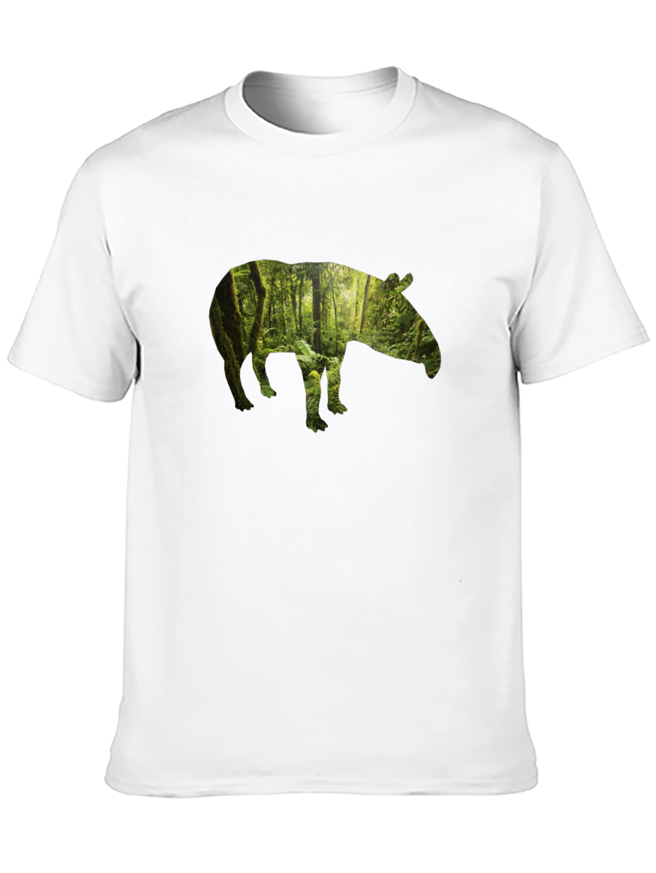 Tapir Forest Graphic Tee - Nature Inspired Design