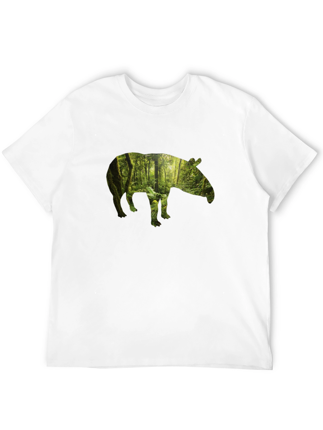 Tapir Forest Graphic Tee - Nature Inspired Design