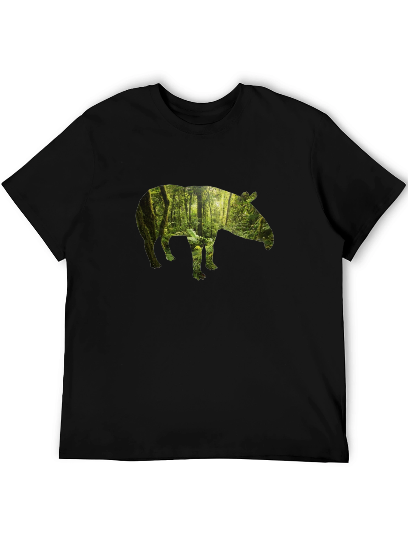 Tapir Forest Graphic Tee - Nature Inspired Design