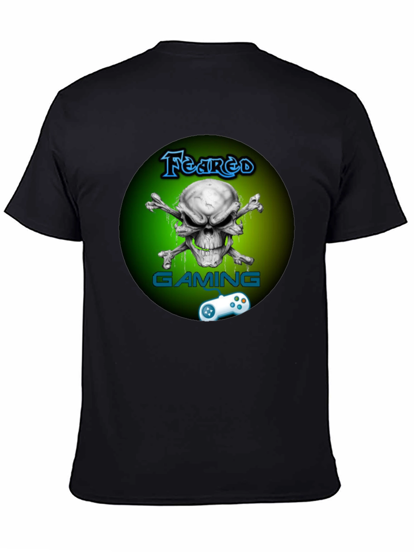 Feared Gaming T-Shirt - Skull & Crossbones Design