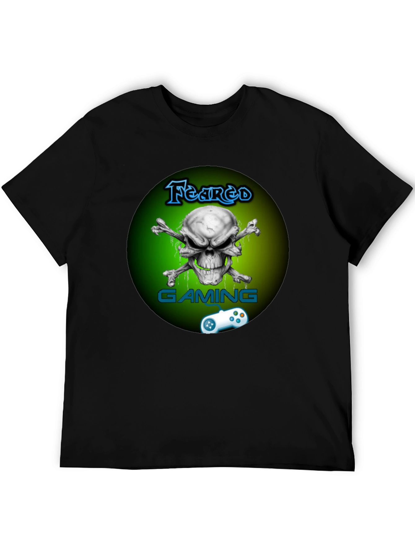 Feared Gaming T-Shirt - Skull & Crossbones Design