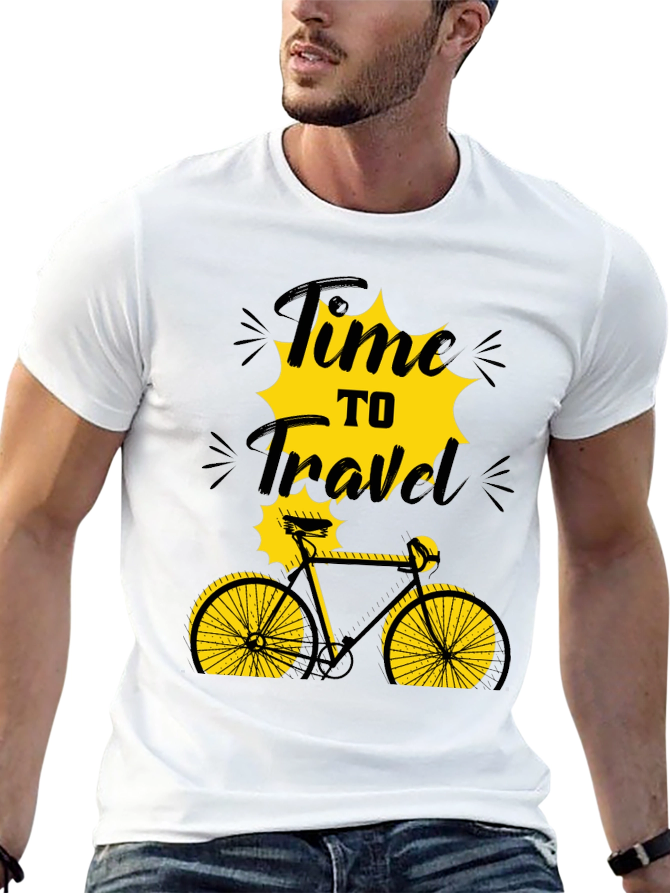 Time to Travel Bicycle Graphic Tee