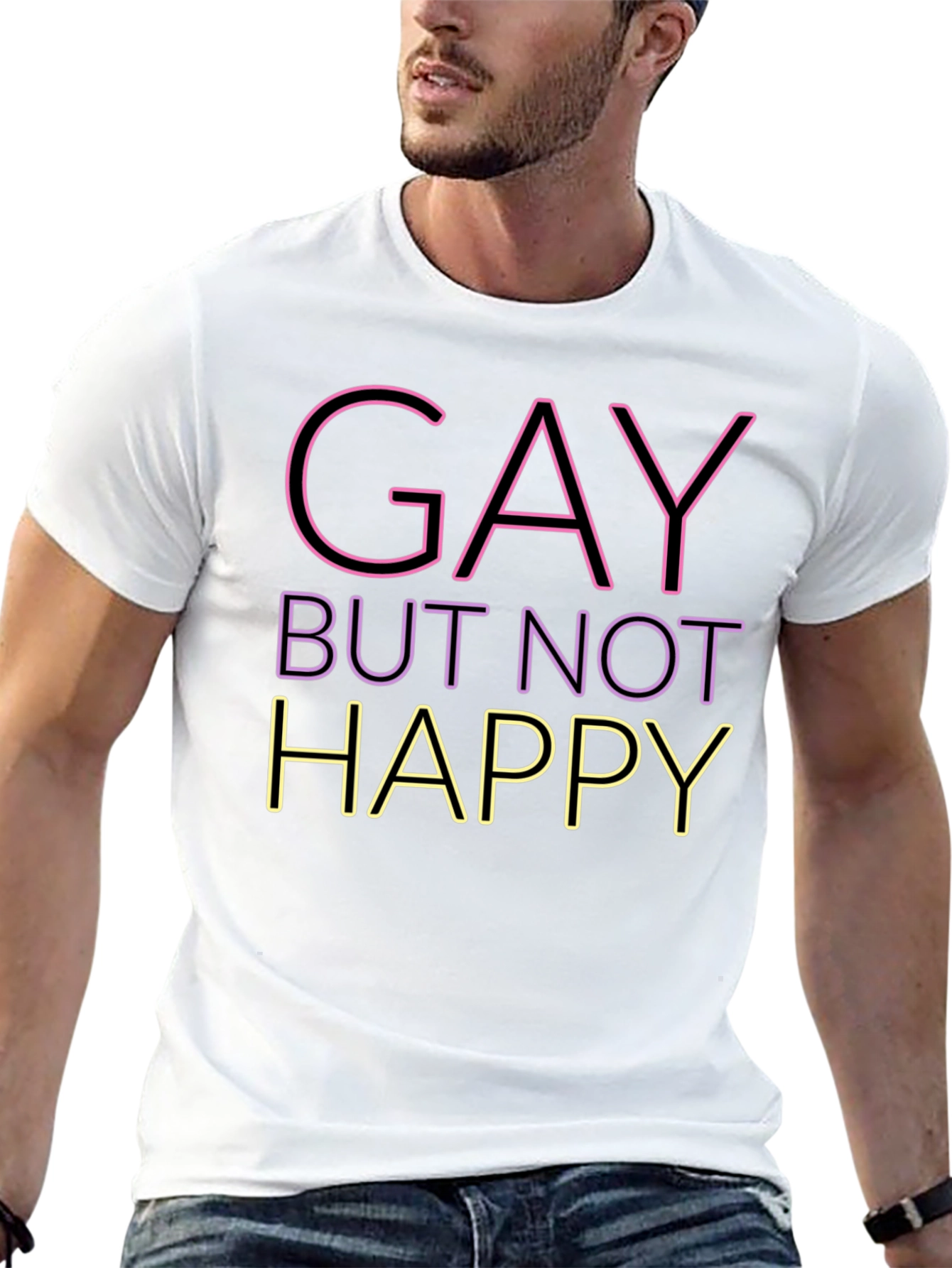 Gay But Not Happy Graphic Tee - Unisex
