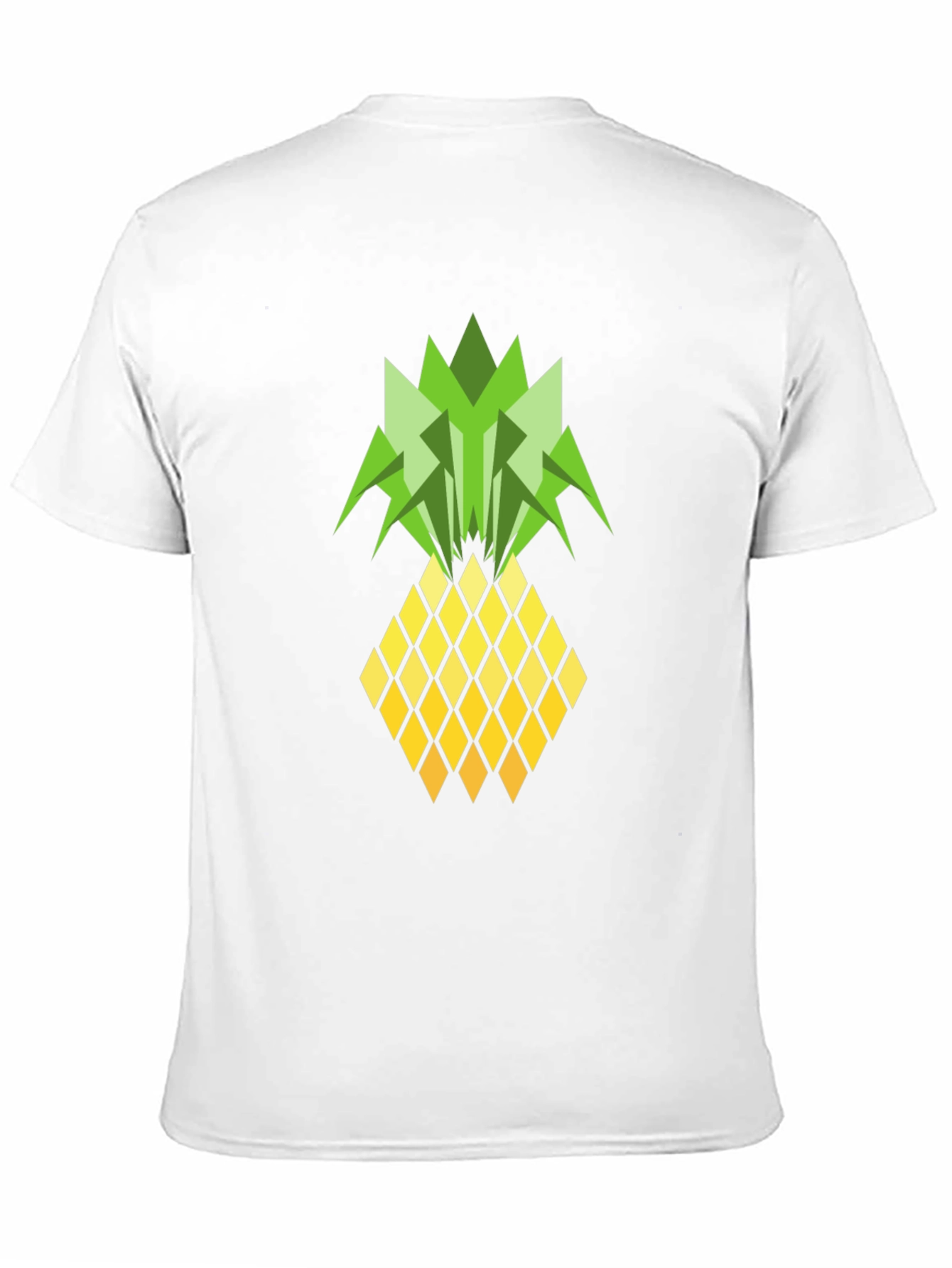Geometric Pineapple Graphic Tee - Black T-Shirt