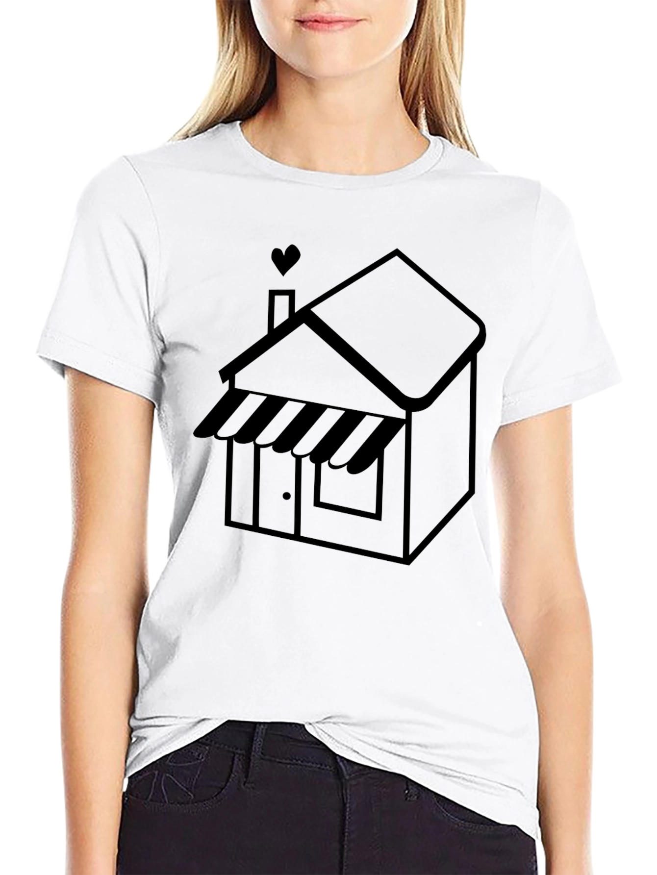 Cozy Shop Black Graphic Tee