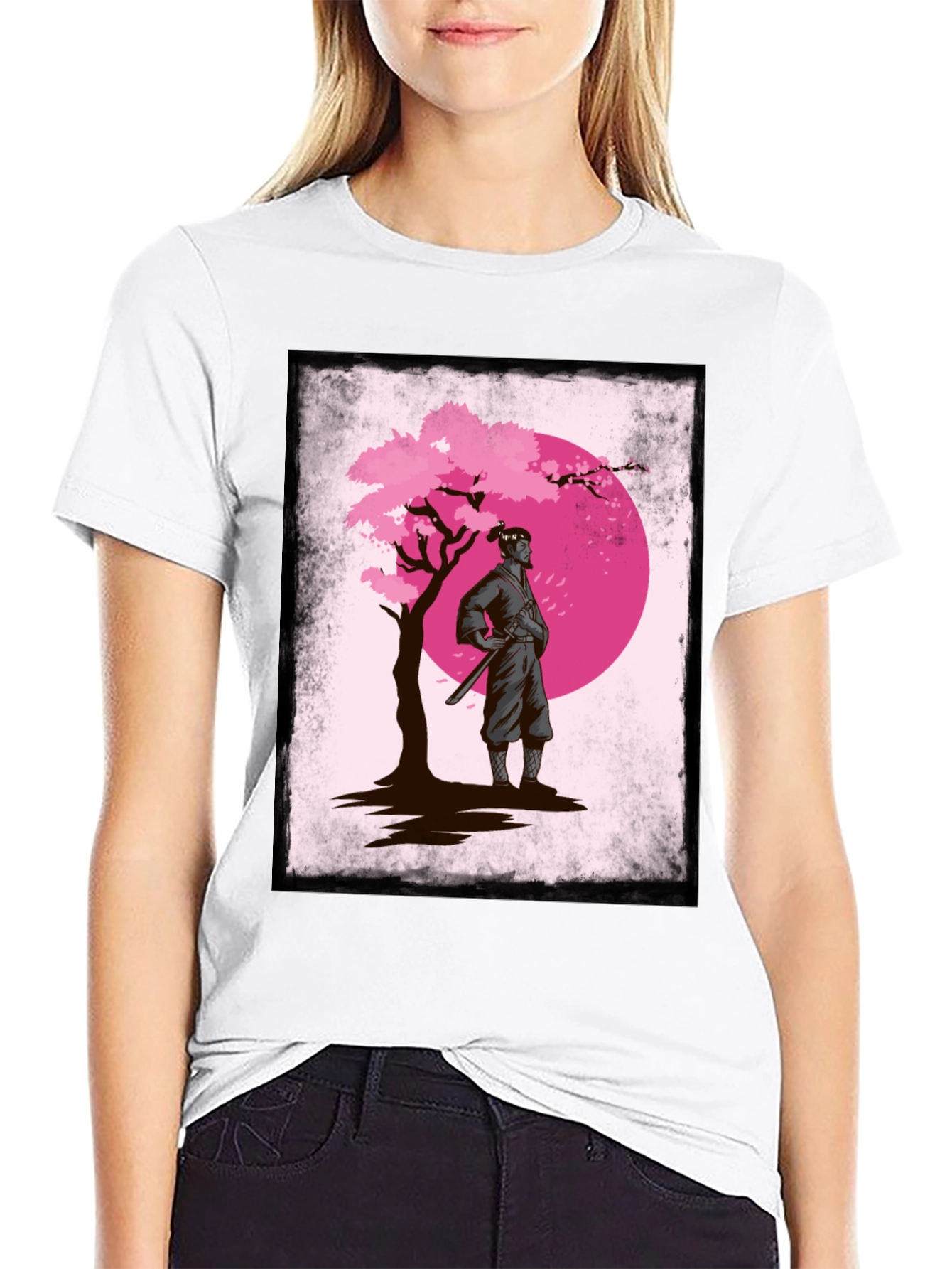 Samurai Cherry Blossom T-Shirt