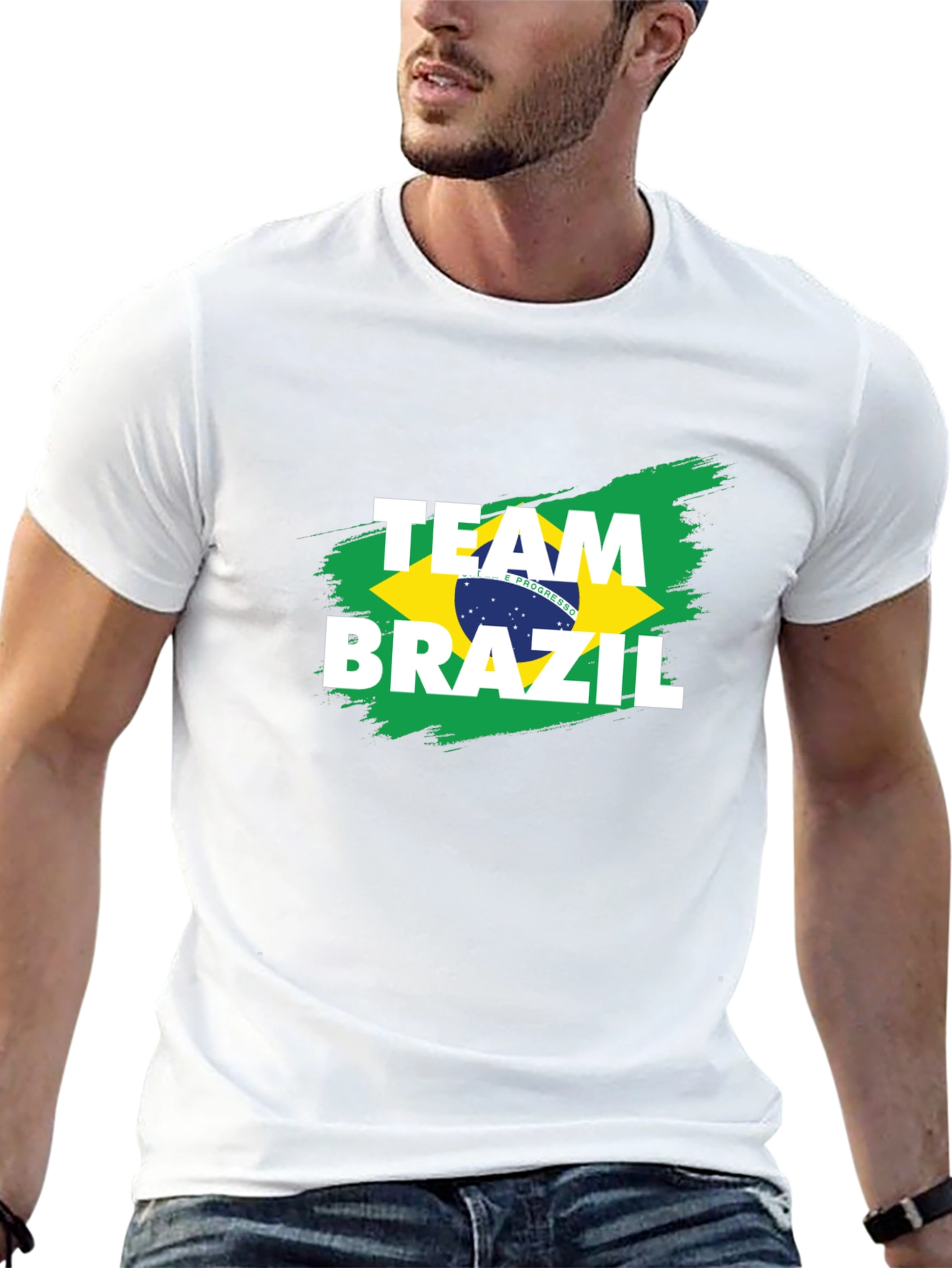 Team Brazil T-Shirt - Black Cotton Tee