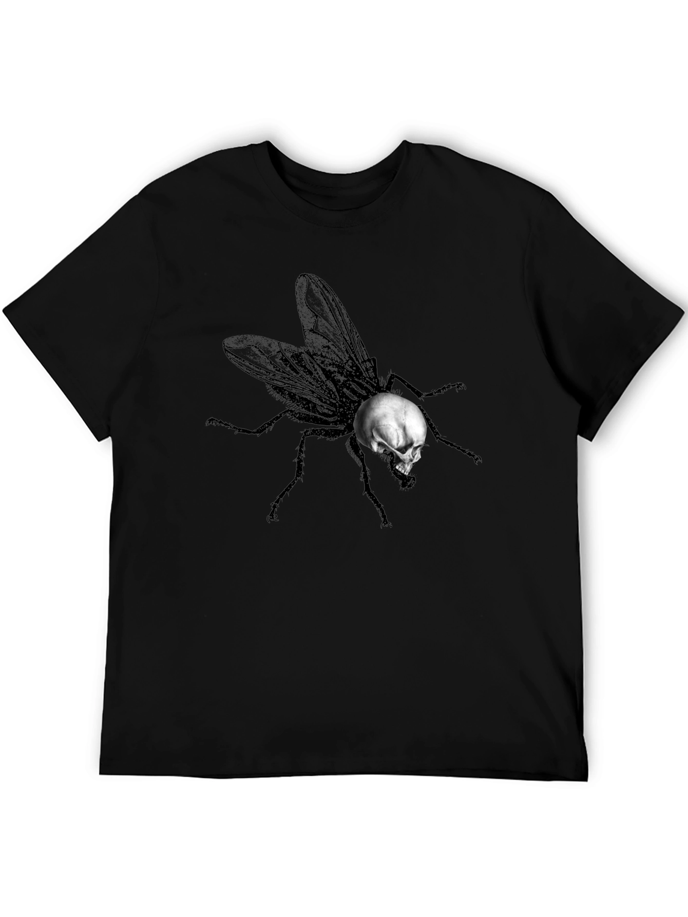 Skull Fly Graphic T-Shirt - Unique Design