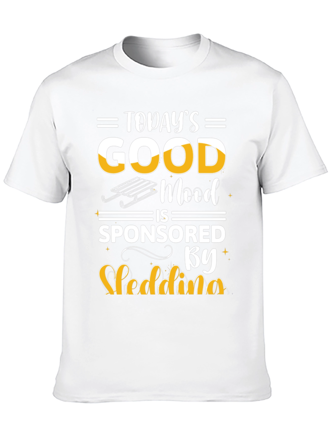 Todays Good Mood Sledding Graphic Tee