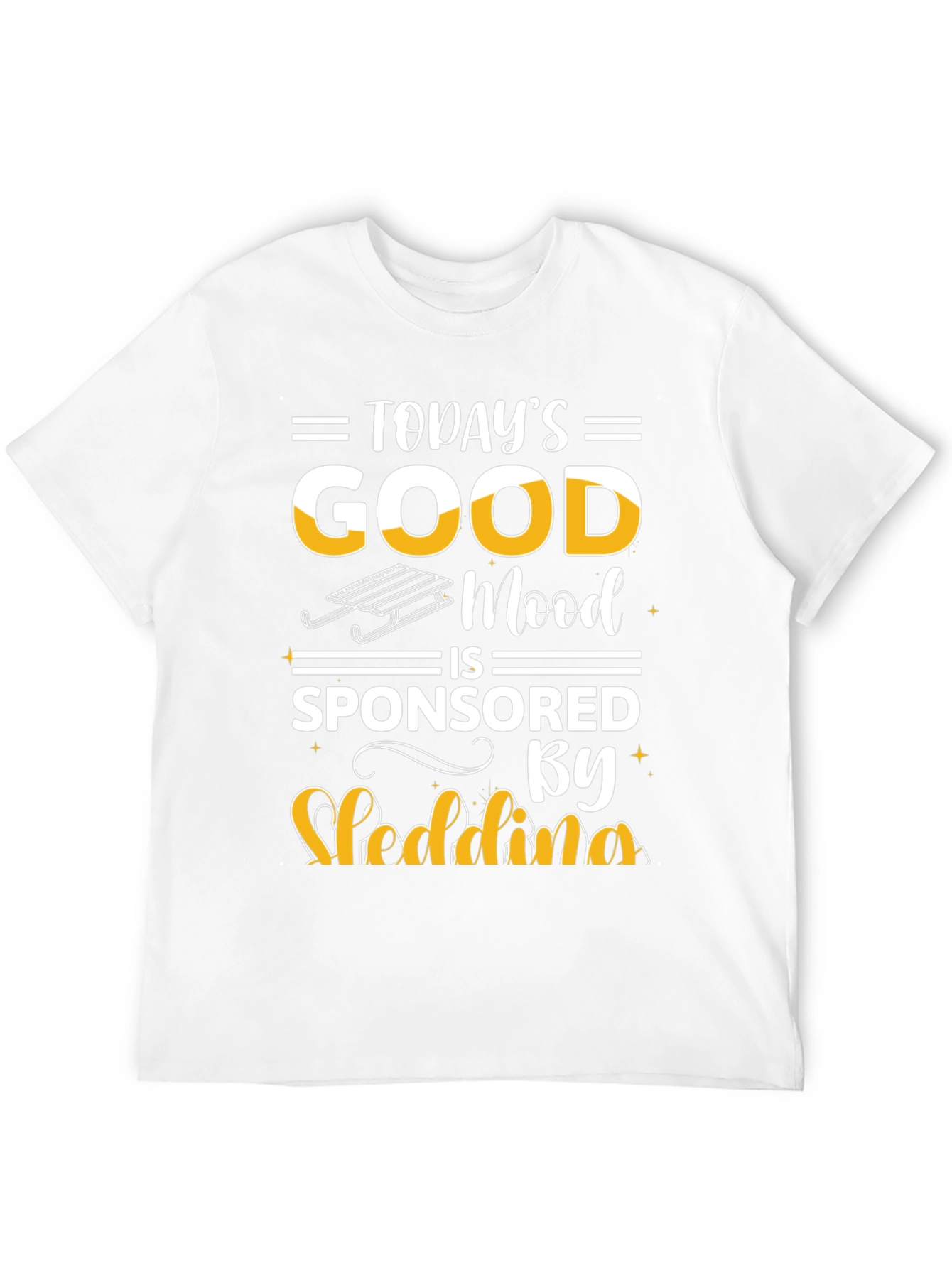 Todays Good Mood Sledding Graphic Tee
