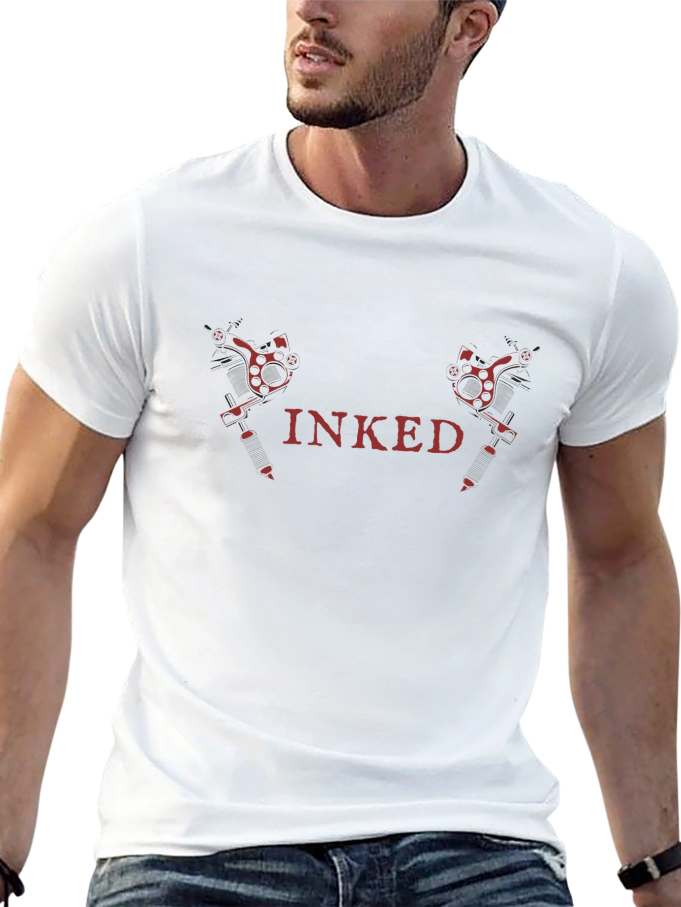 Inked Black T-Shirt - Tattoo Art Style Tee