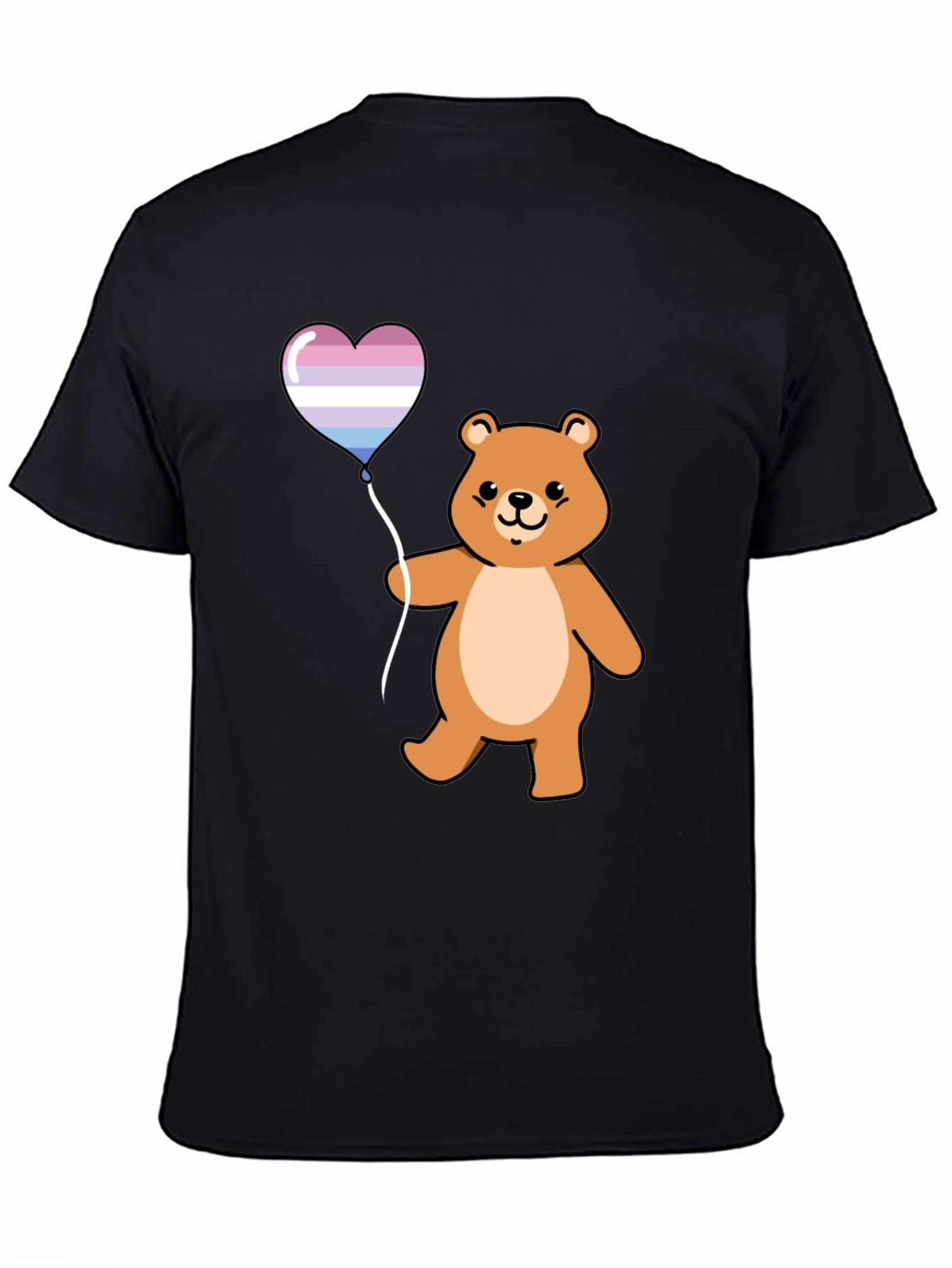 Bear Heart Balloon Graphic T-Shirt