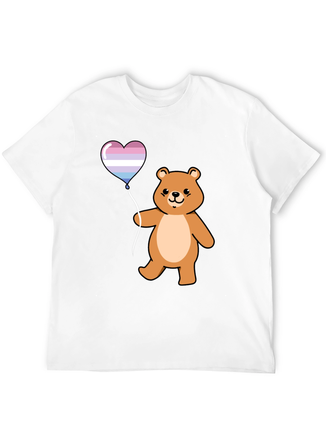 Bear Heart Balloon Graphic T-Shirt