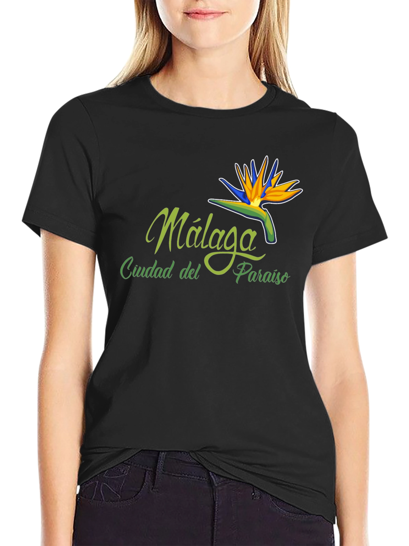 Malaga Bird of Paradise T-Shirt - City Souvenir Tee