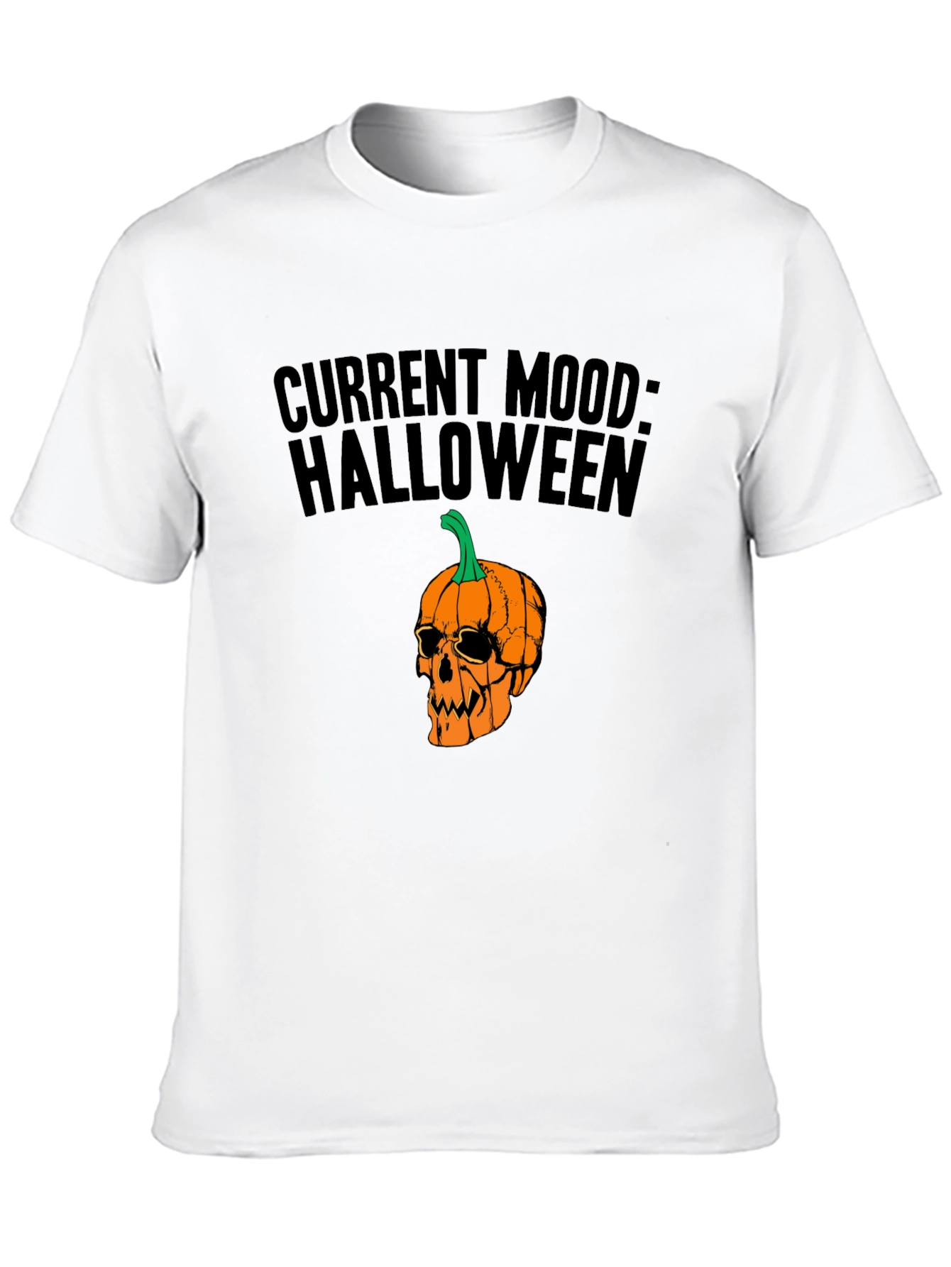 Halloween Mood Graphic Tee - Black Unisex T-Shirt
