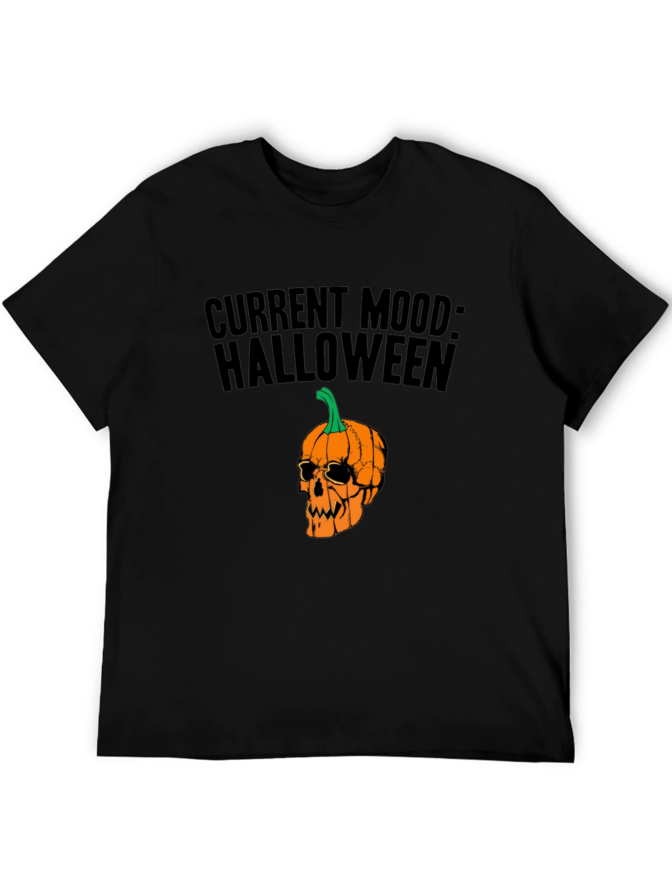 Halloween Mood Graphic Tee - Black Unisex T-Shirt