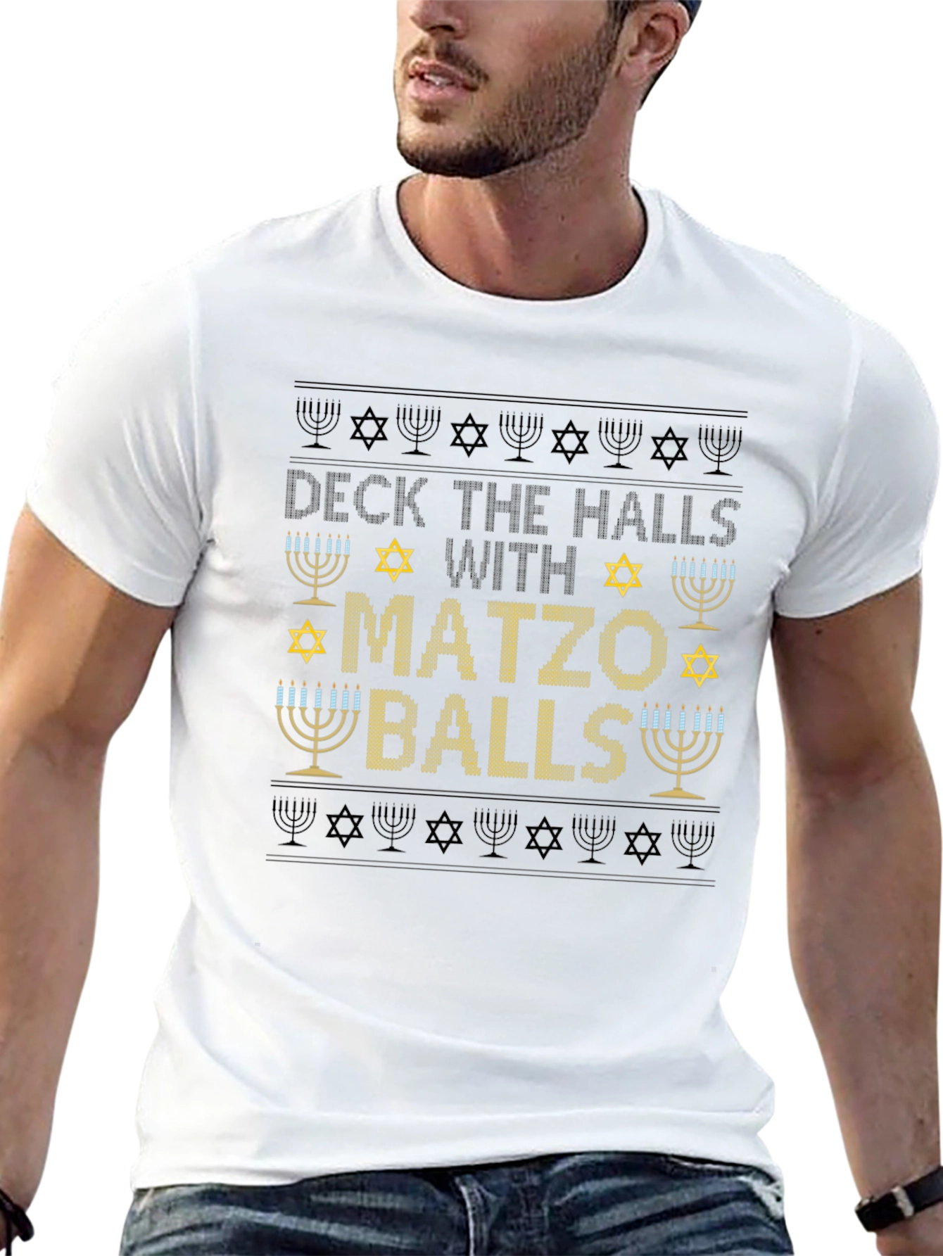 Deck the Halls Matzo Balls Holiday T-Shirt