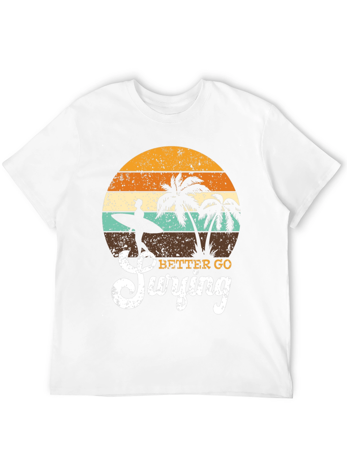 Retro Surfing T-Shirt - Beach Vibes