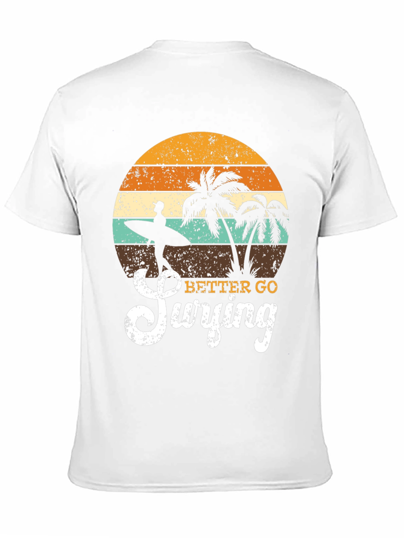 Retro Surfing T-Shirt - Beach Vibes