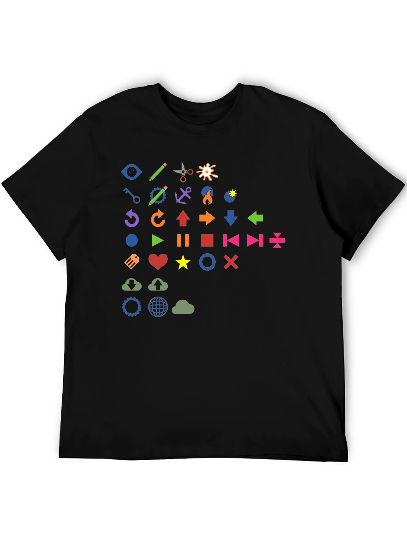 Fun Icon Graphic Print T-Shirt