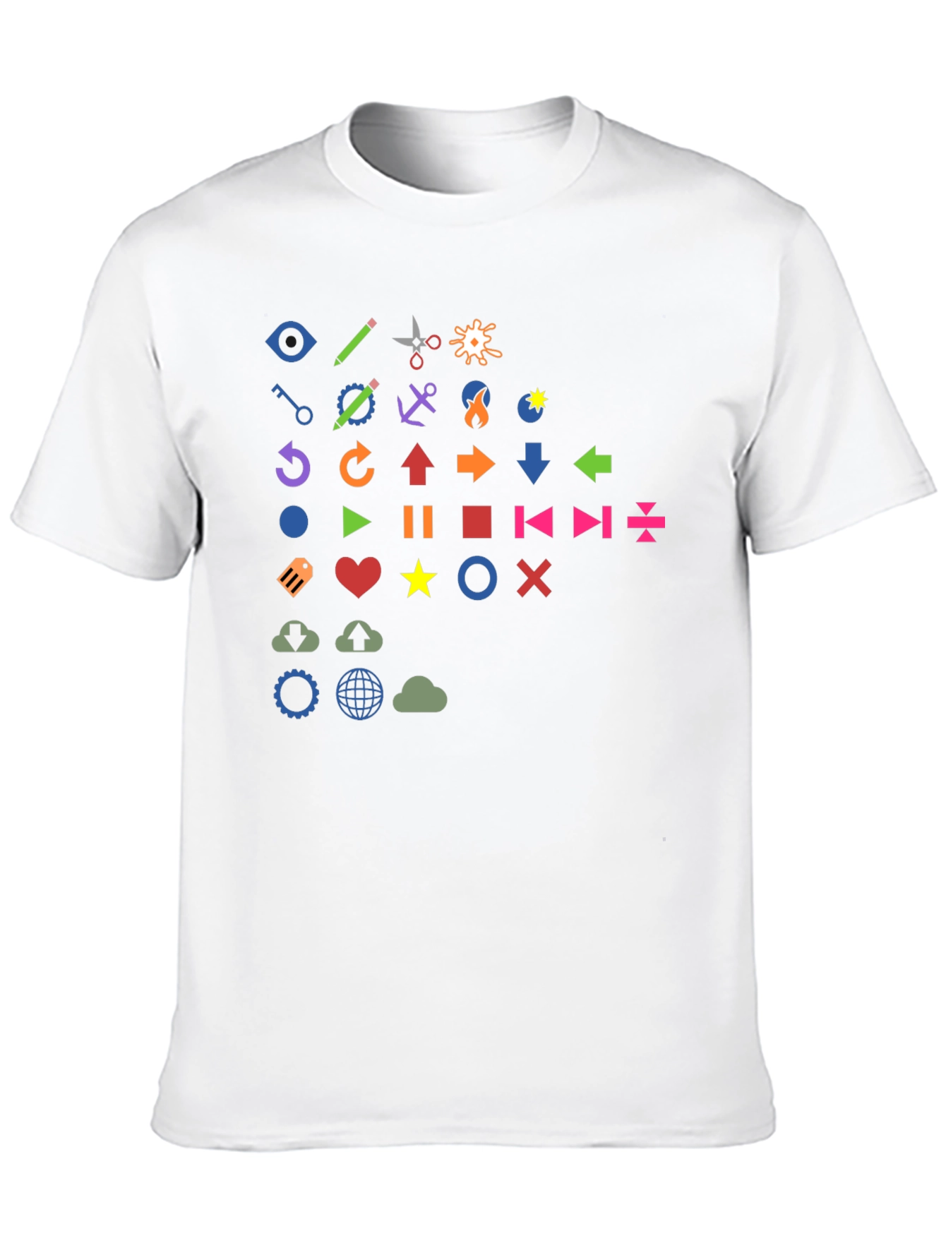 Fun Icon Graphic Print T-Shirt