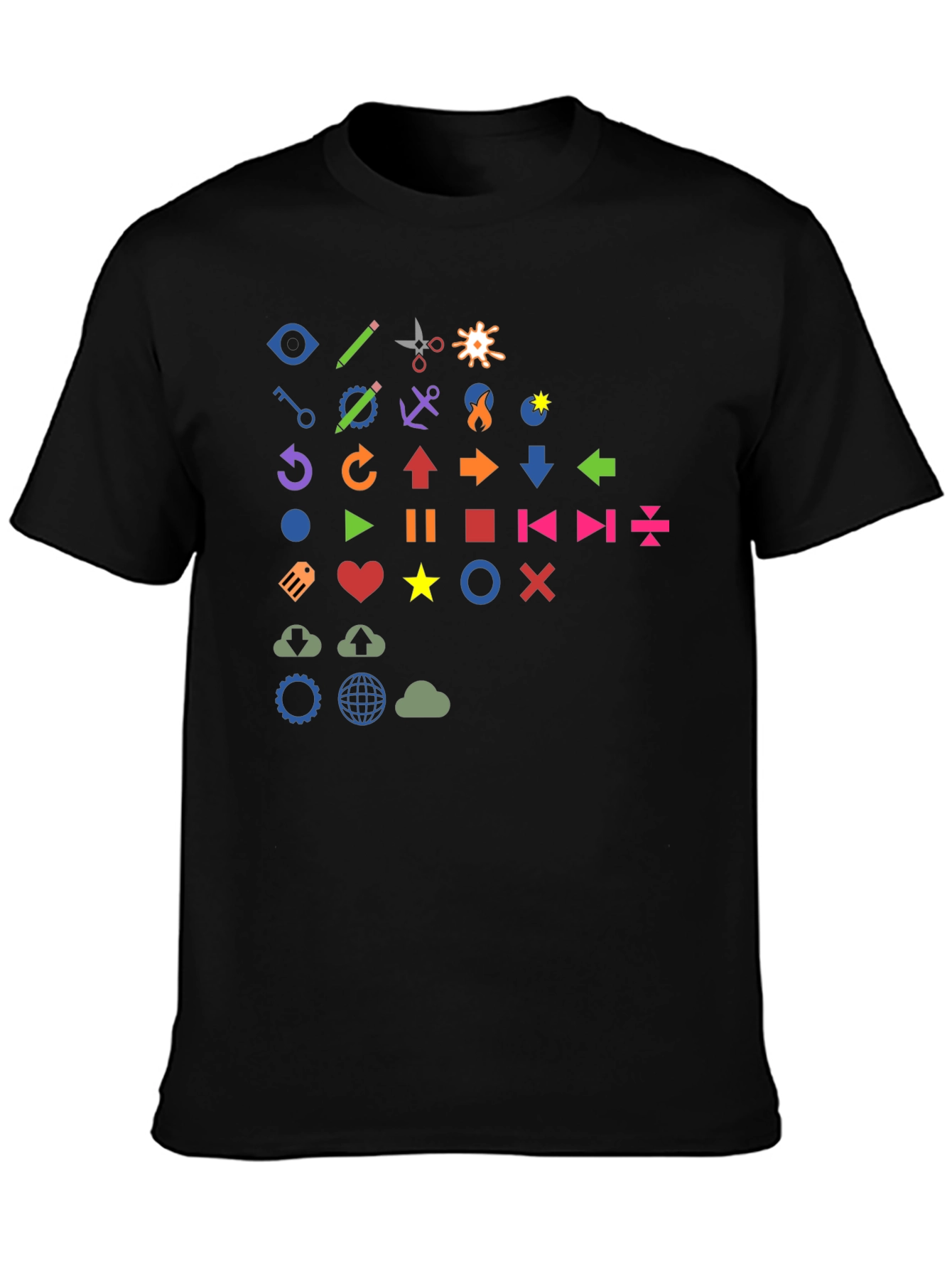 Fun Icon Graphic Print T-Shirt