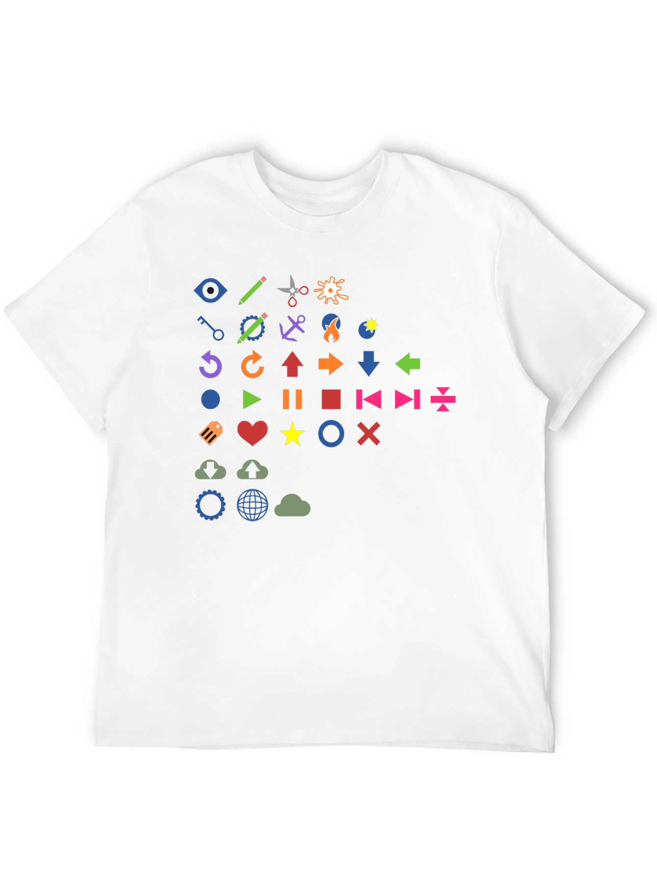 Fun Icon Graphic Print T-Shirt