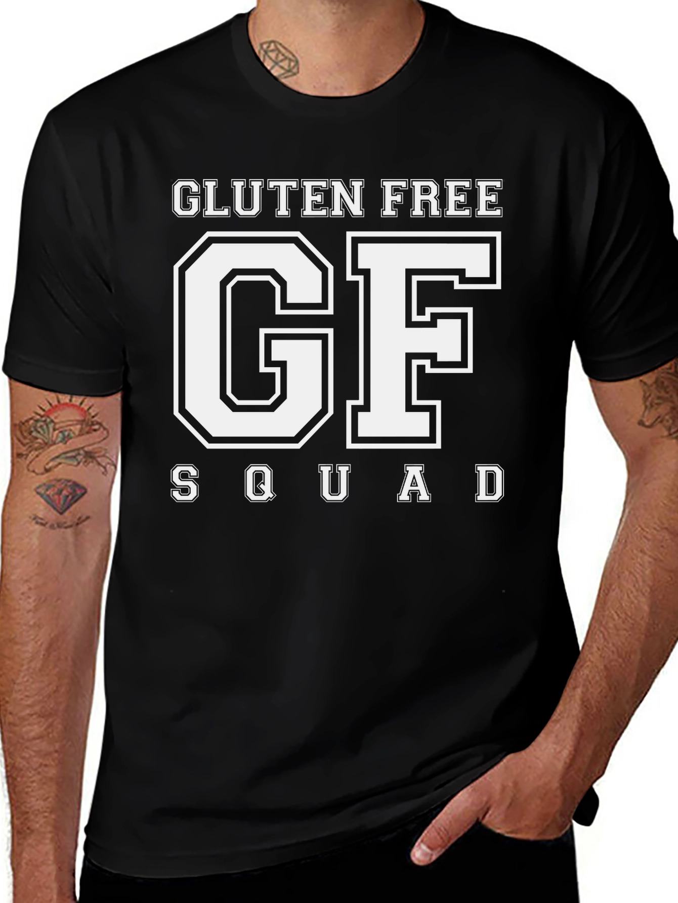 Gluten Free Squad Black T-Shirt