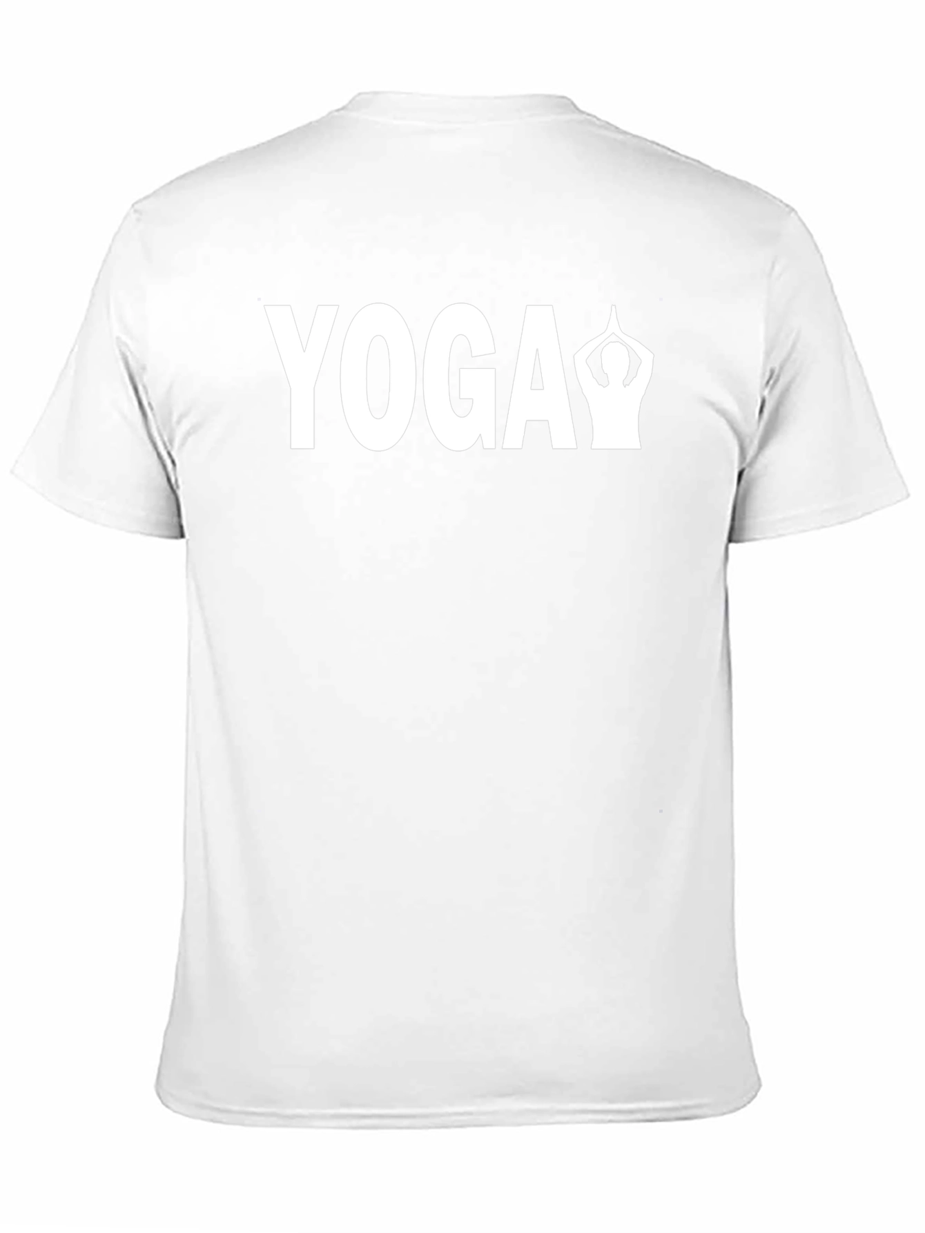 Yoga Pose Graphic Tee - Black Cotton Blend