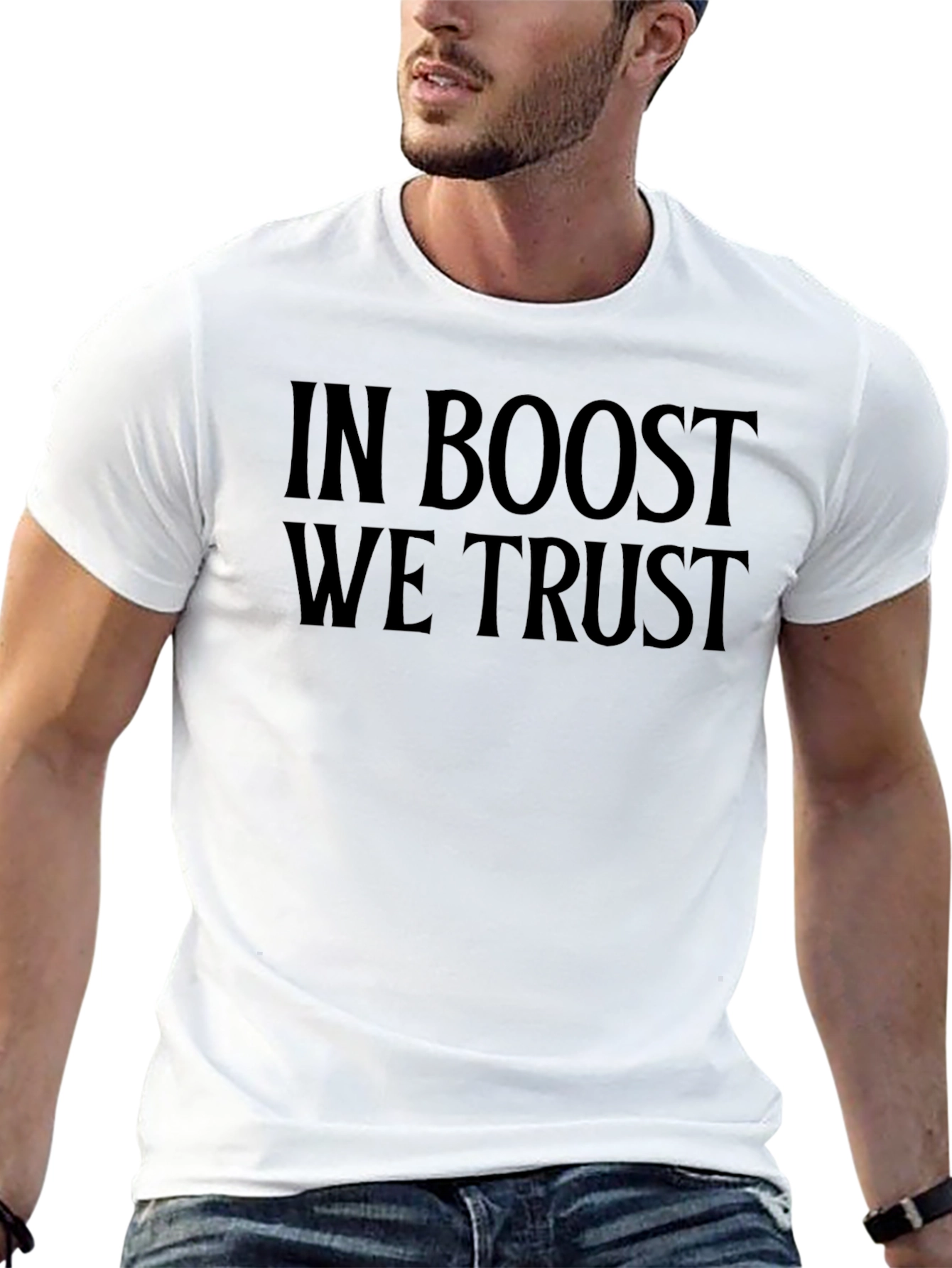 In Boost We Trust Black T-Shirt