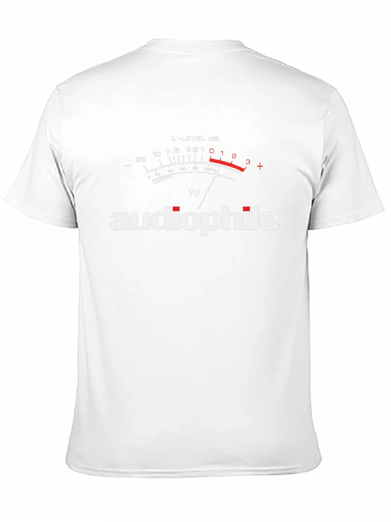 Audiophile VU Meter Graphic T-Shirt - Music Lover Tee
